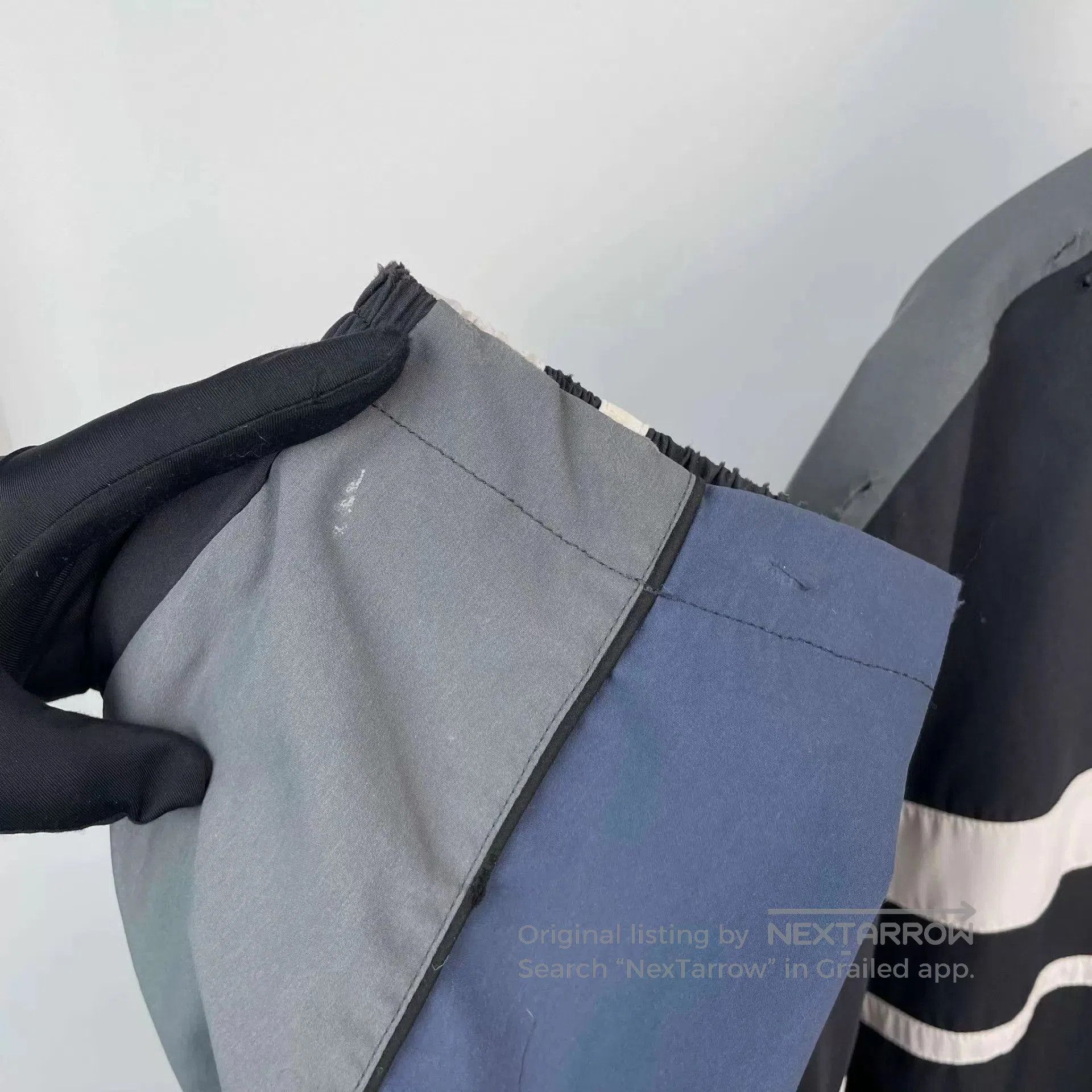 Balenciaga Multi Color Striped Lightweight Zip-Up Jacket S. Size US S / EU 44-46 / 1 - 9 Thumbnail