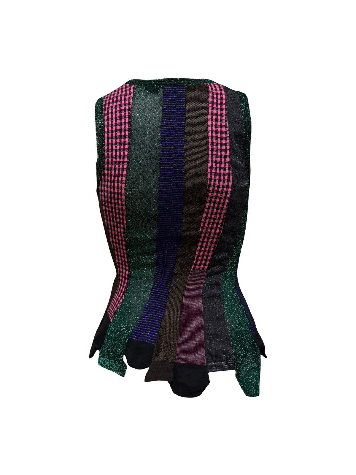 Junya Watanabe JUNYA WATANABE S/S 2006 Reconstructed Patchwork Knit Top Size S / US 4 / IT 40 - 2 Thumbnail