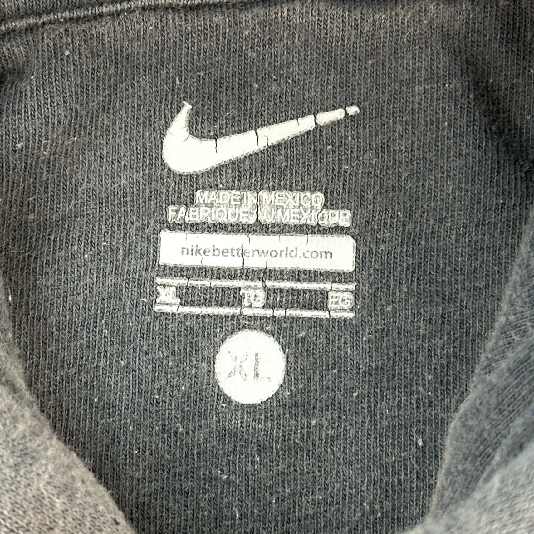 Nike VINTAGE Nike Hoodie Mens XL Gray Center Swoosh Logo Pullover Y2K Size US XL / EU 56 / 4 - 6 Thumbnail