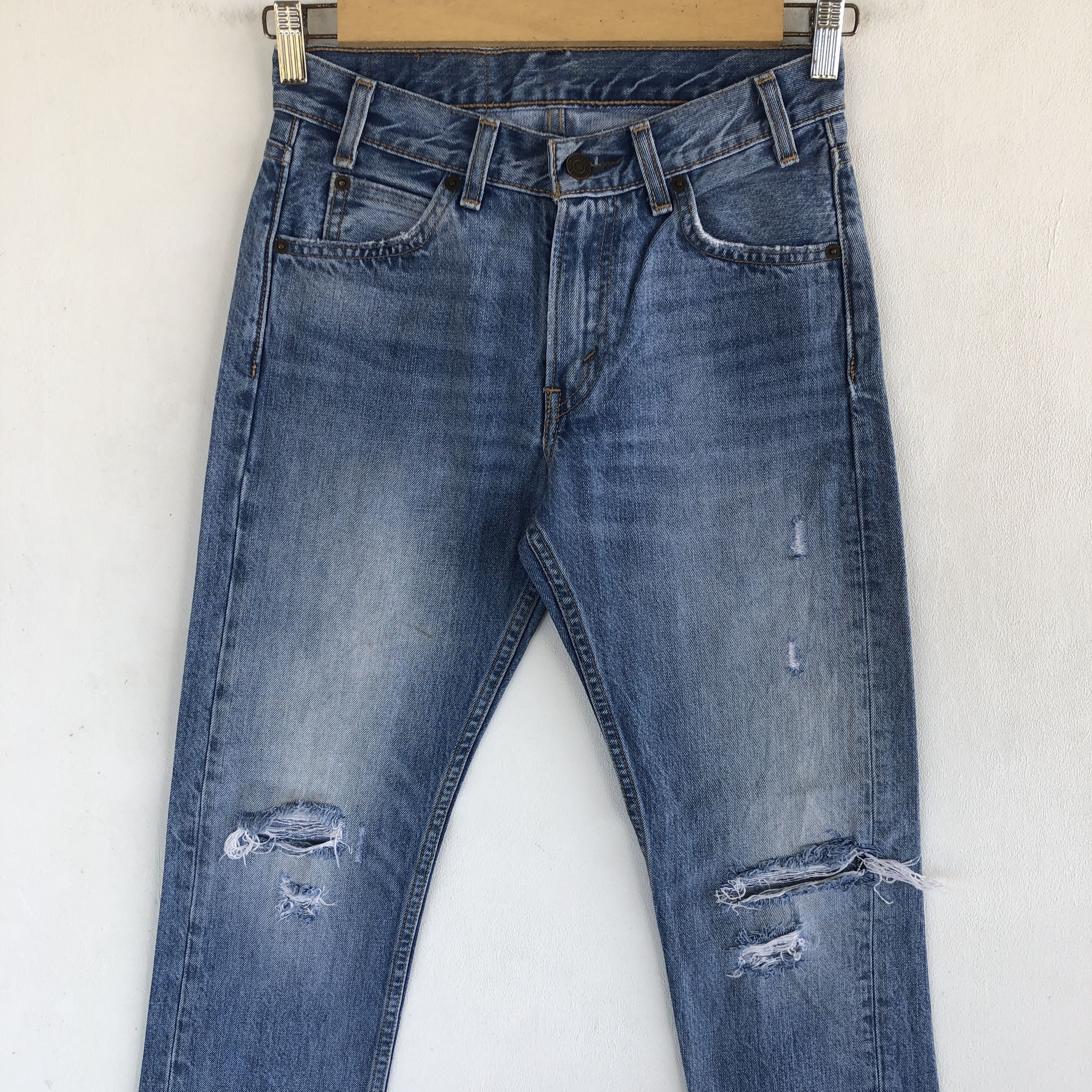Levi's Vintage Y2K Levis Distressed Jeans Levi's 505 Faded Denim Size 26" / US 2 / IT 38 - 3 Thumbnail