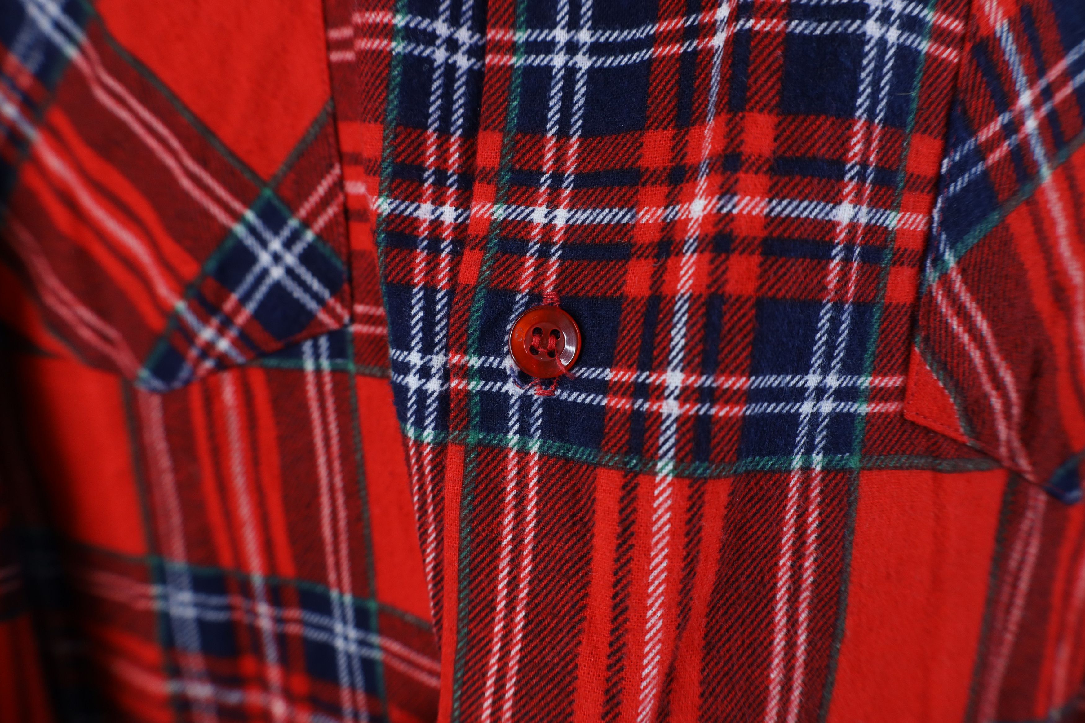 Vintage Vintage 70s Streetwear Flannel Collared Button Shirt Plaid Size US M / EU 48-50 / 2 - 4 Thumbnail