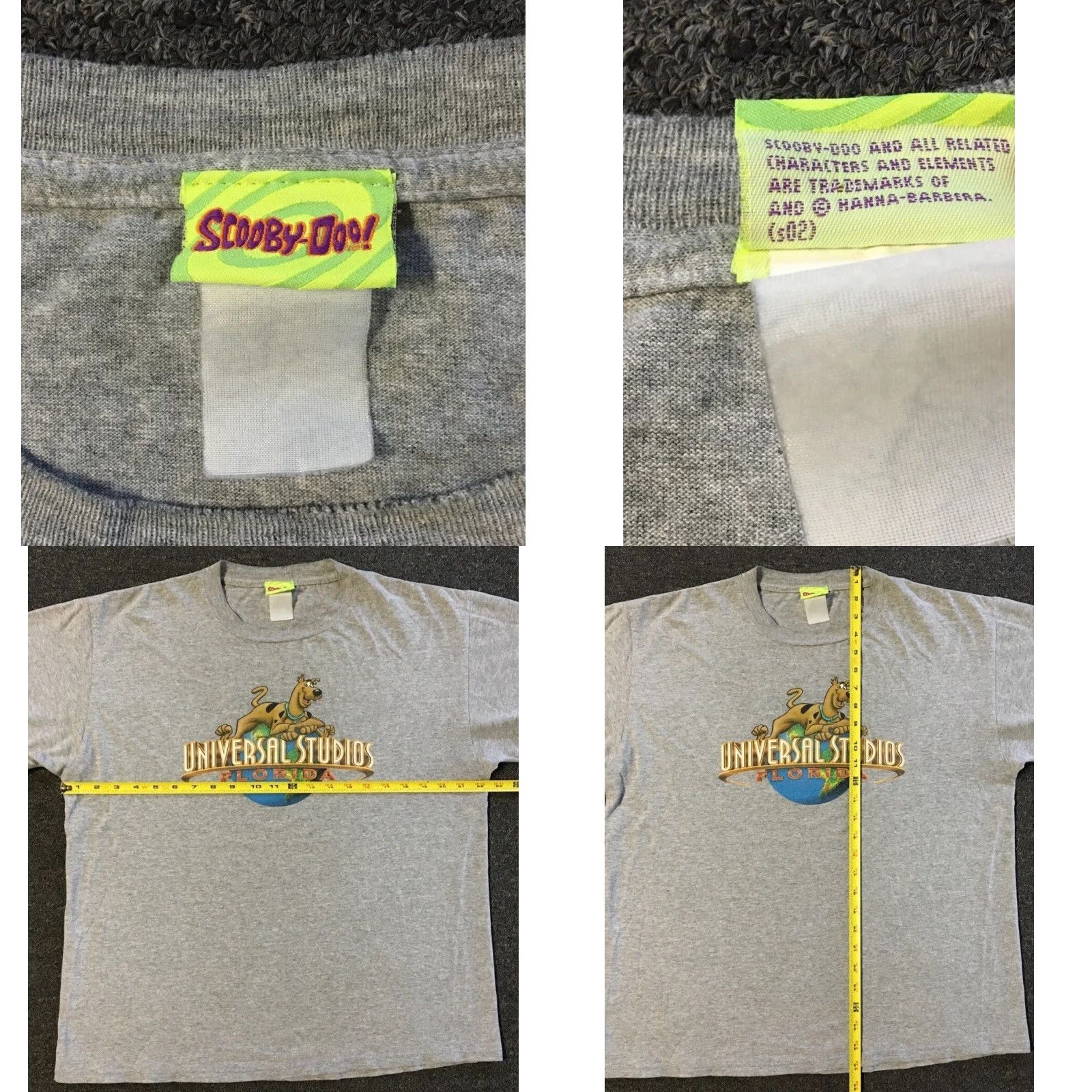 Vintage VINTAGE Scooby Doo Universal Studios Shirt M Gray Cartoon TV Movie Grunge 90s Y2K Disney Hanna Barbera Eeyore 80s Retro Shirt Mens Size US M / EU 48-50 / 2 - 9 Thumbnail