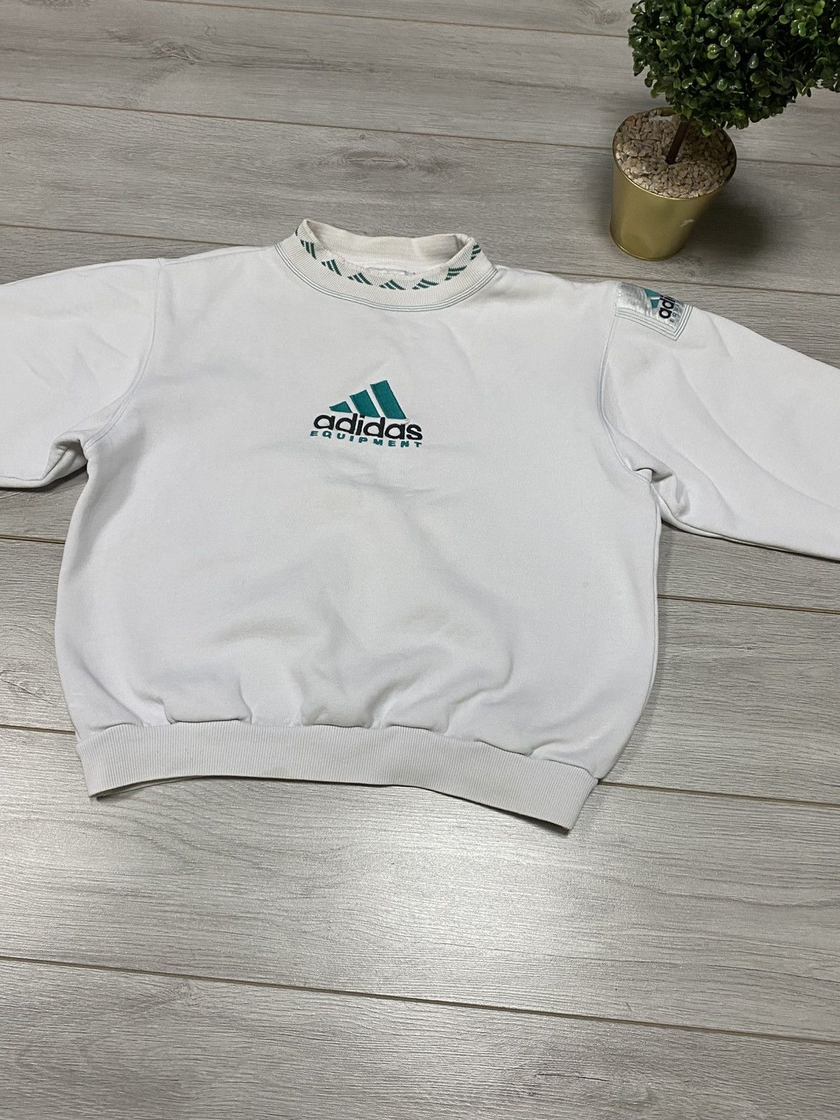 Adidas Adidas Equipment 90s monogram vintage sweatshirt big logo Size US M / EU 48-50 / 2 - 4 Thumbnail