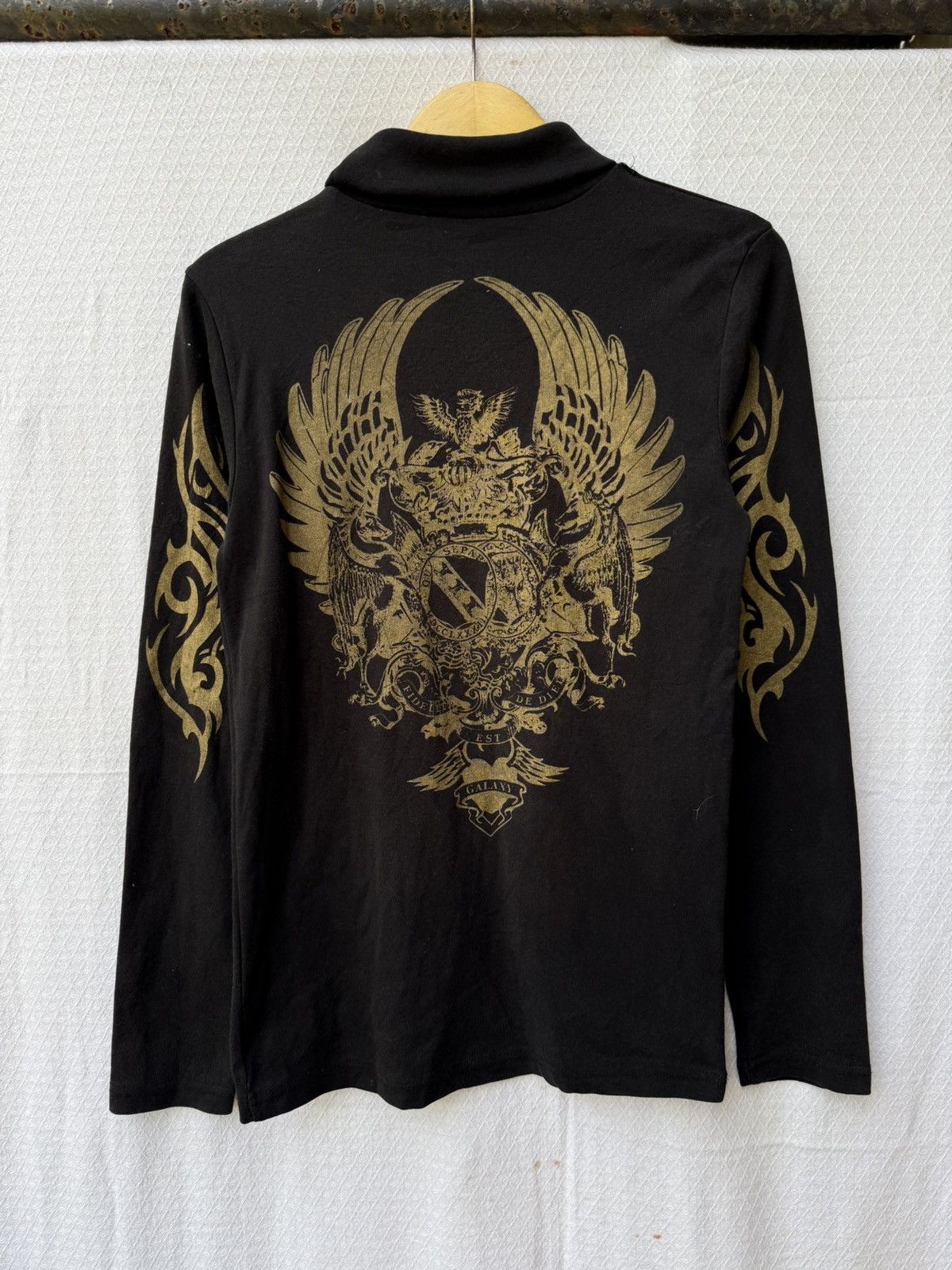 Hysteric Glamour Japanese Turtle Neck Tribal Poem Gothic Style Longsleeve Size US M / EU 48-50 / 2 - 2 Thumbnail