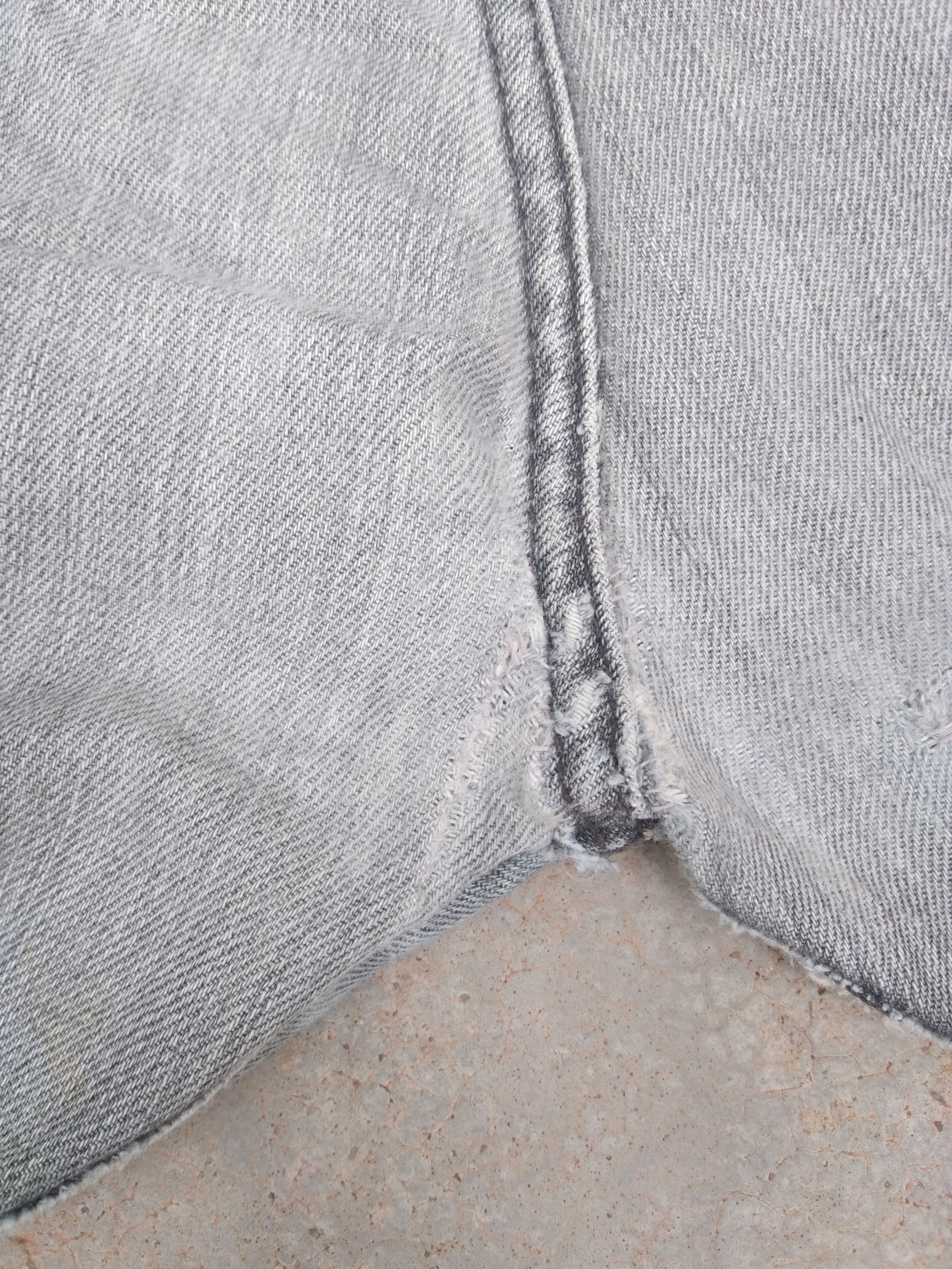 Levi's × Vintage Vintage Levis 501 Grey Straight Leg Distressed Jeans 36x32 Size US 38 / EU 54 - 5 Thumbnail