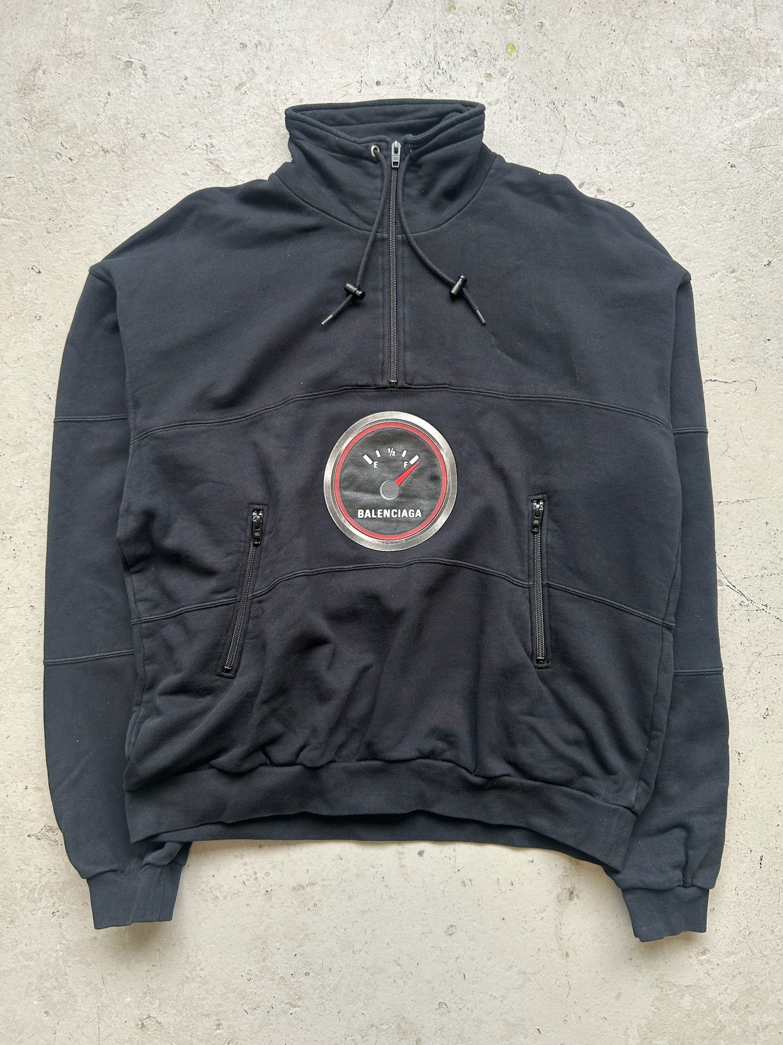 Balenciaga Balenciaga Fuel Gauge Quarter Zip Size US S / EU 44-46 / 1 - 1 Thumbnail