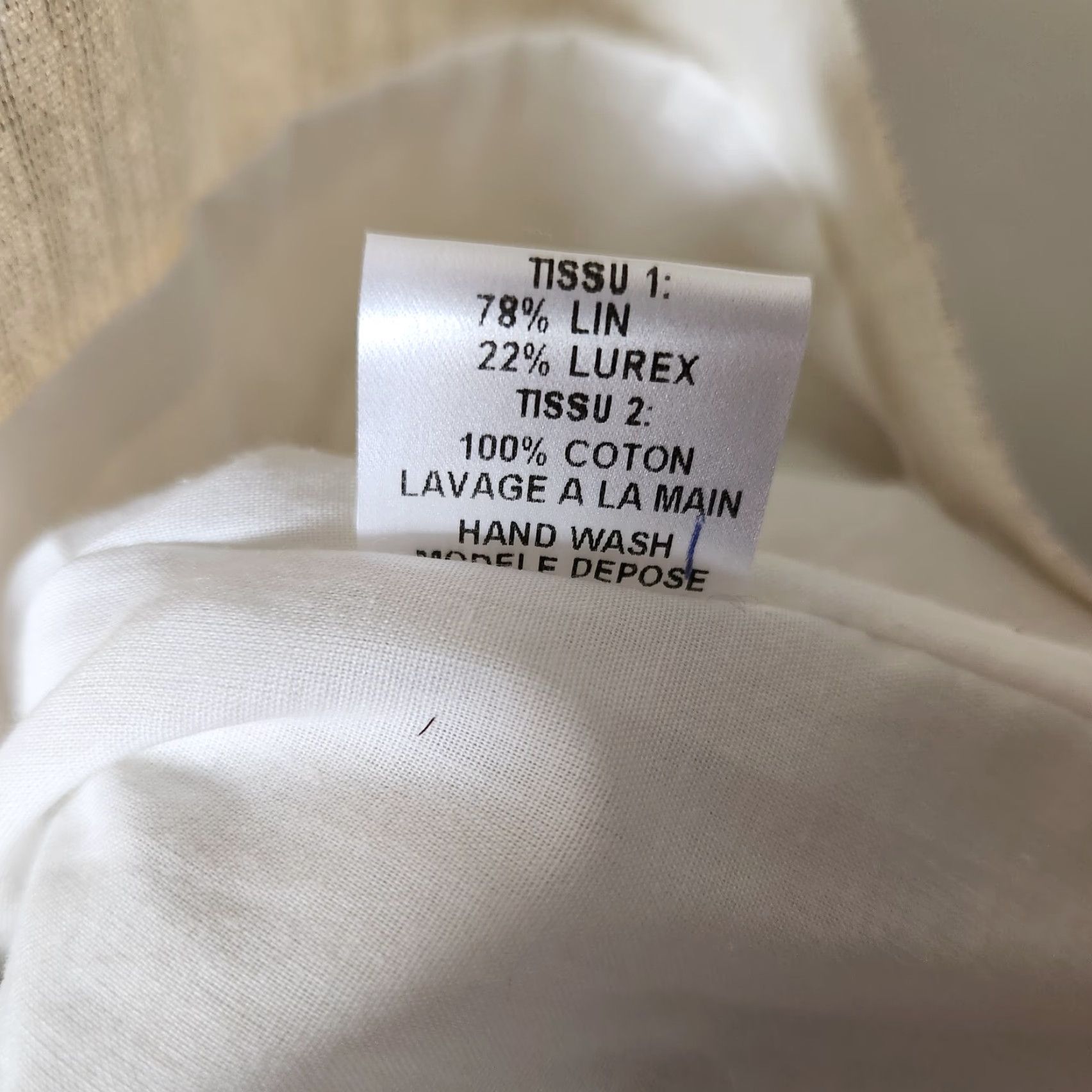 Maje Maje Cream Shimmer Tank Mini Dress-Size 2 Cotton/Lurex Shimmer Size XS / US 0-2 / IT 36-38 - 6 Thumbnail