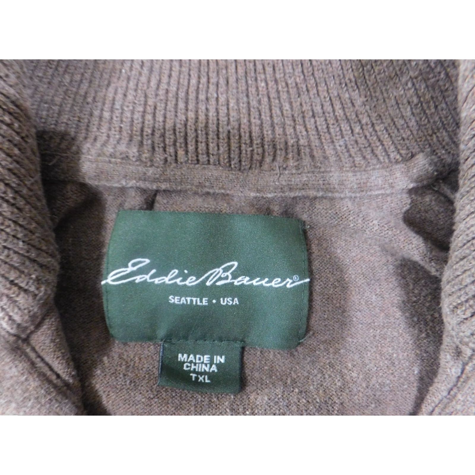 Eddie Bauer VINTAGE Eddie Bauer Sweater Mens XL Brown Pullover Retro Outdoors Hiking Mock Neck Long Sleeve Chunky-Knit Size US XL / EU 56 / 4 - 5 Thumbnail