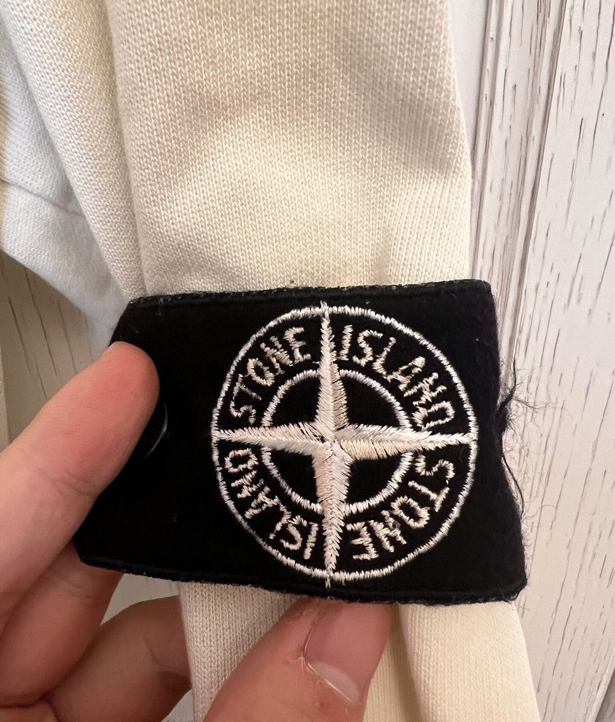 Stone Island Stone Island Off-White Sweatshirt Jacket Size US XL / EU 56 / 4 - 5 Thumbnail