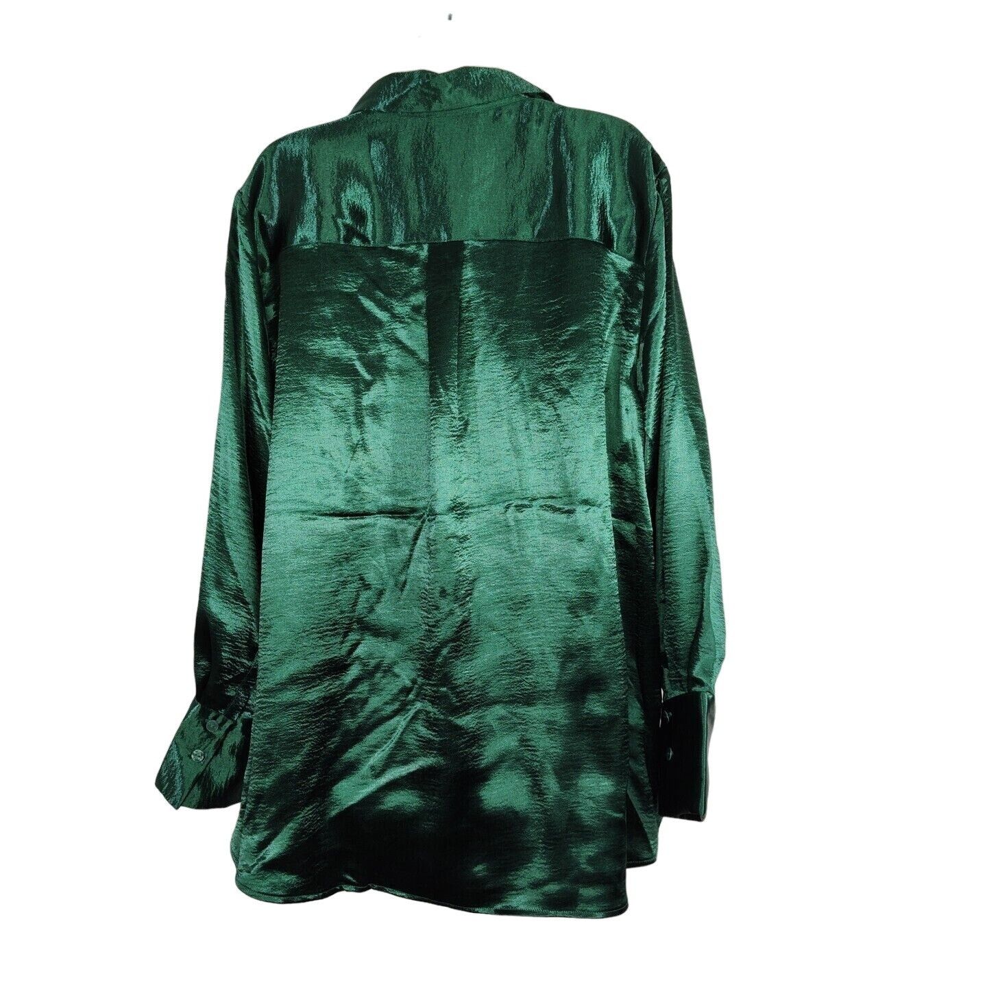 Other Ava and Viv Green Button Up Top Blouse Women Size 1X Party Size XL / US 12-14 / IT 48-50 - 4 Thumbnail