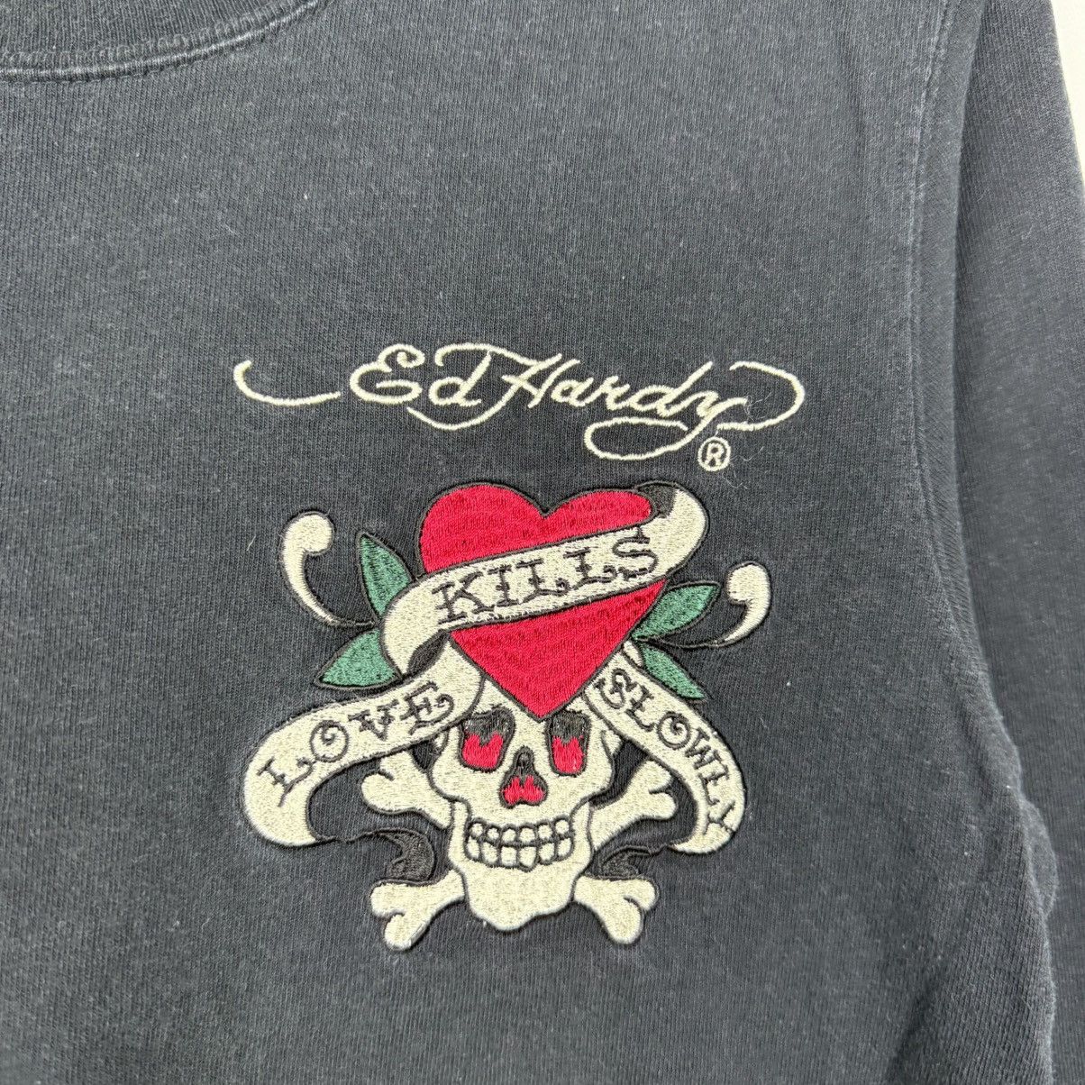 Ed Hardy Ed Hardy Y2K Style Longsleeve Tee Size US M / EU 48-50 / 2 - 3 Thumbnail