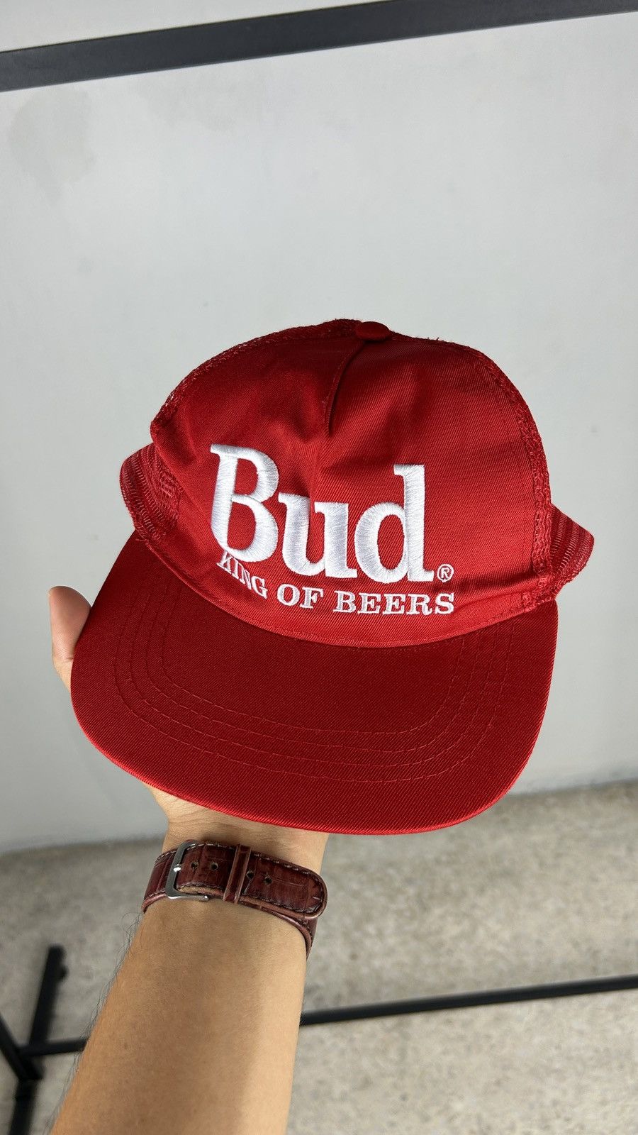 Budweiser × Vintage 1990s Budweiser Trucker Hat Size ONE SIZE - 2 Thumbnail