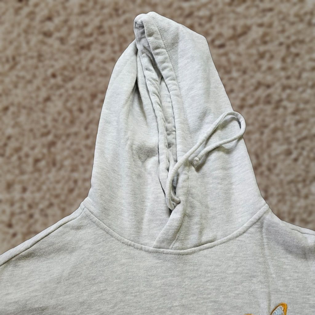 Betsey Johnson Betsey Johnson Sweatshirt Womens Size Medium Gray Embroidered Butterfly Hoodie Size M / US 6-8 / IT 42-44 - 1 Thumbnail