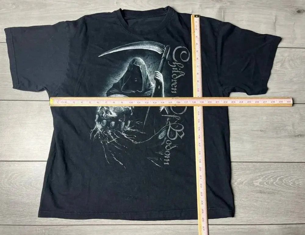Band Tees Mens Vintage Children of Bodom All Over Print T-shirt 90s Size US L / EU 52-54 / 3 - 6 Thumbnail