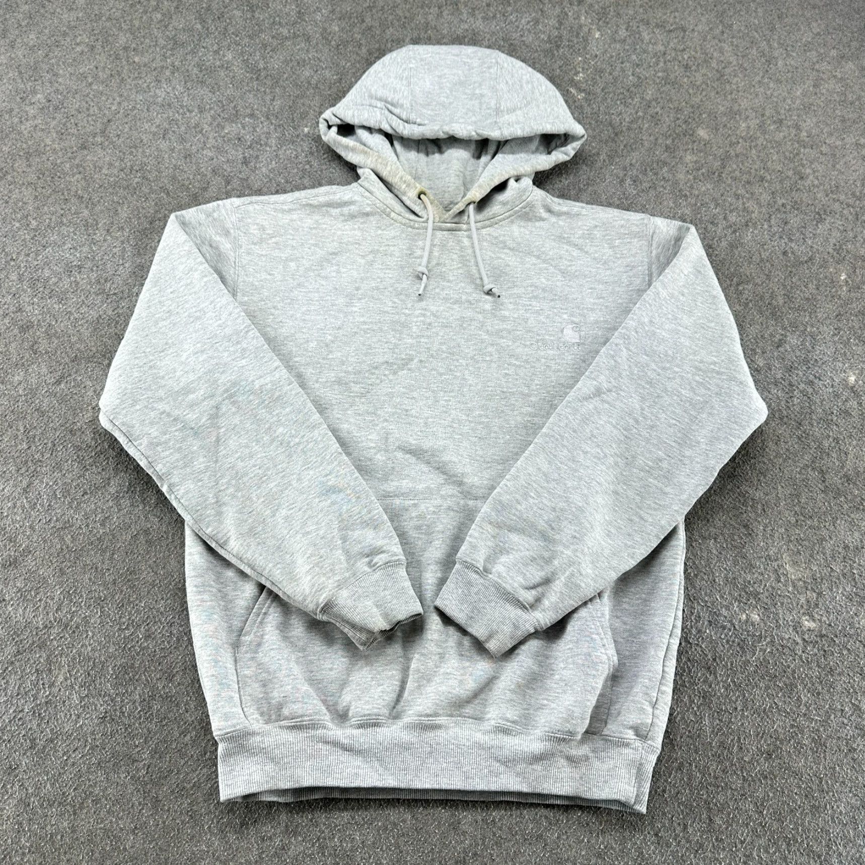 Carhartt VINTAGE Carhartt Hoodie Mens Small Grey Pullover Cotton Heather Y2K Size US S / EU 44-46 / 1 - 2 Thumbnail