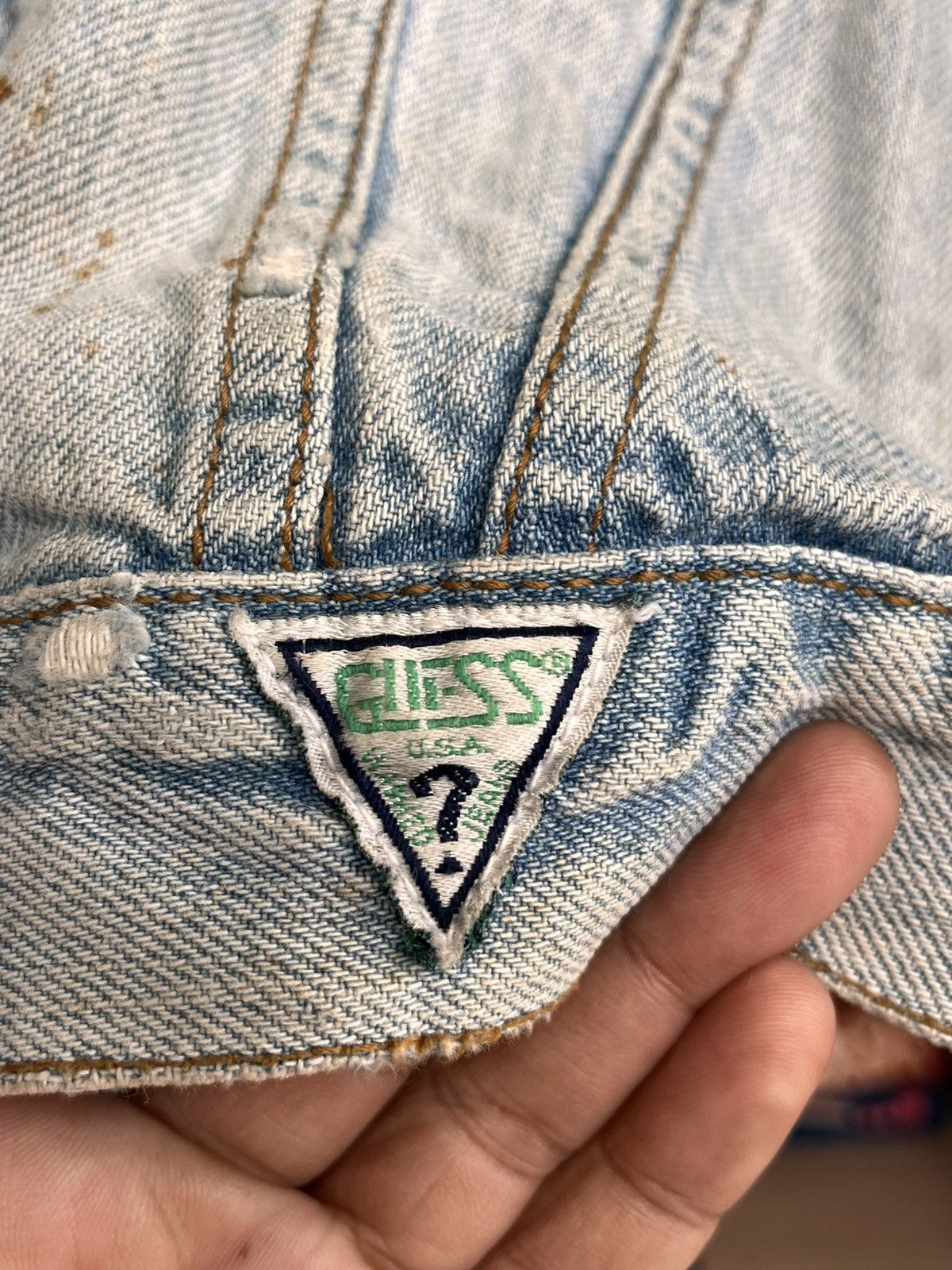 Guess Vintage Guess denim Jacket Size US XL / EU 56 / 4 - 8 Thumbnail