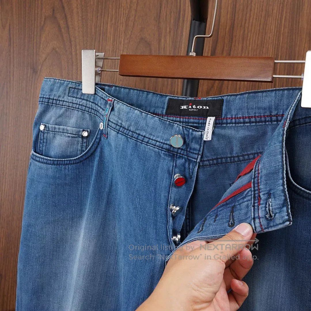 Kiton Kiton Slim Fit Denim Pants. Size US 40 / EU 56 - 5 Thumbnail