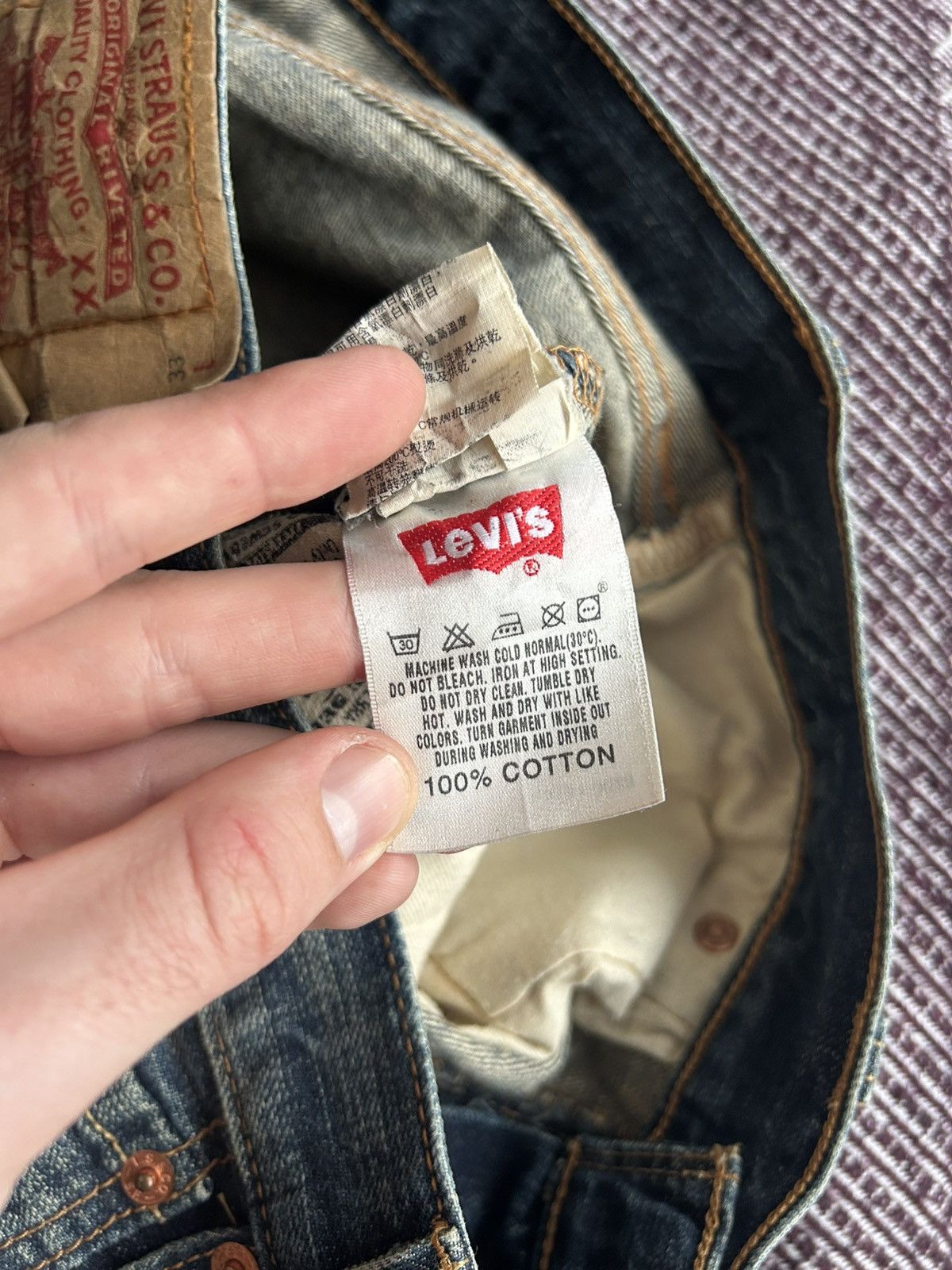 Levi's Levis 501 Mud Wash Jeans Faded Color Straight Leg Button Fly Size US 30 / EU 46 - 12 Thumbnail