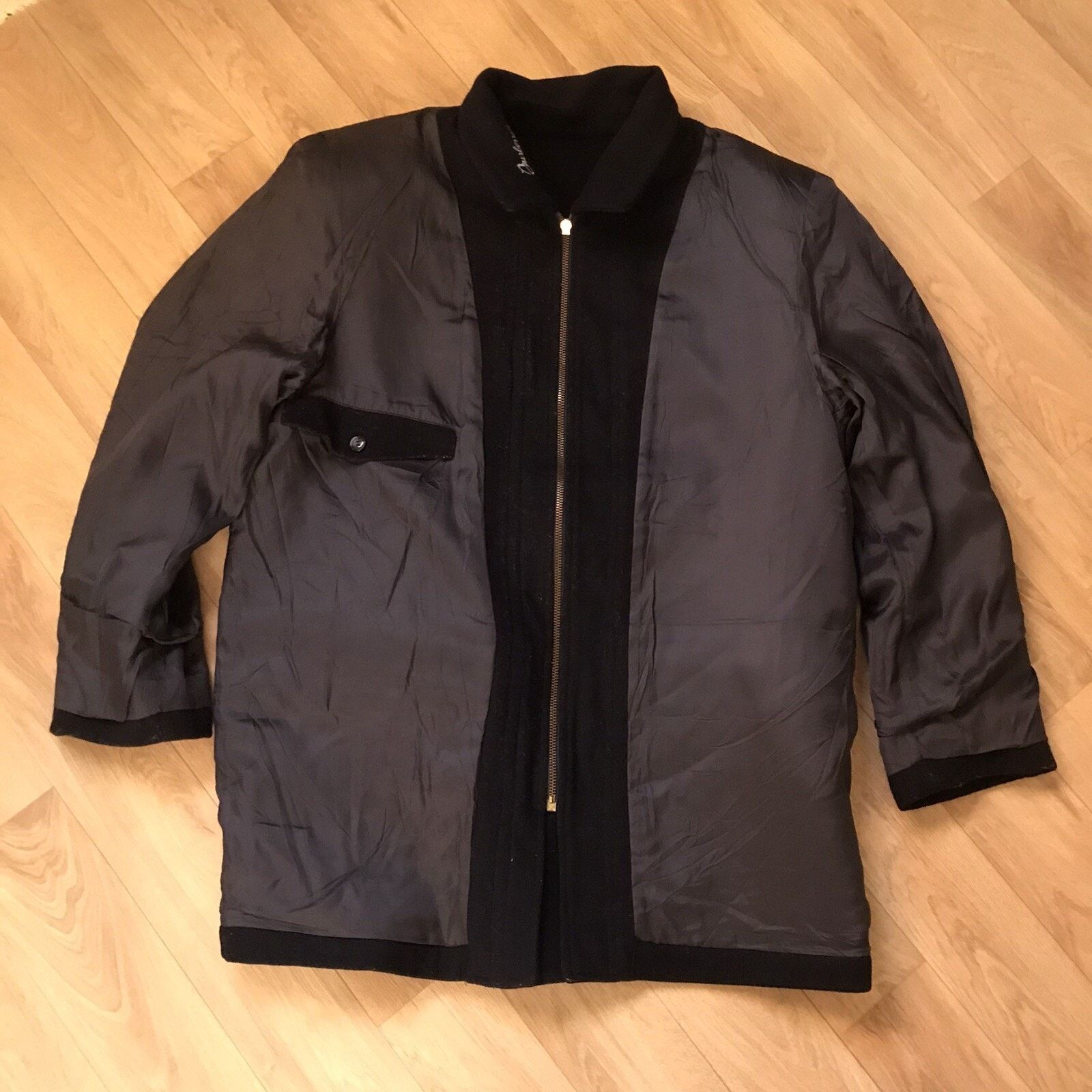 Burberry vintage burberry coat jacket wool overcoat men's blue navy Size US M / EU 48-50 / 2 - 8 Thumbnail