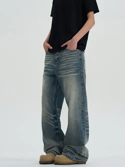 VIBE Blue Baggy Denim Jeans Size US 32 / EU 48 - 2 Thumbnail