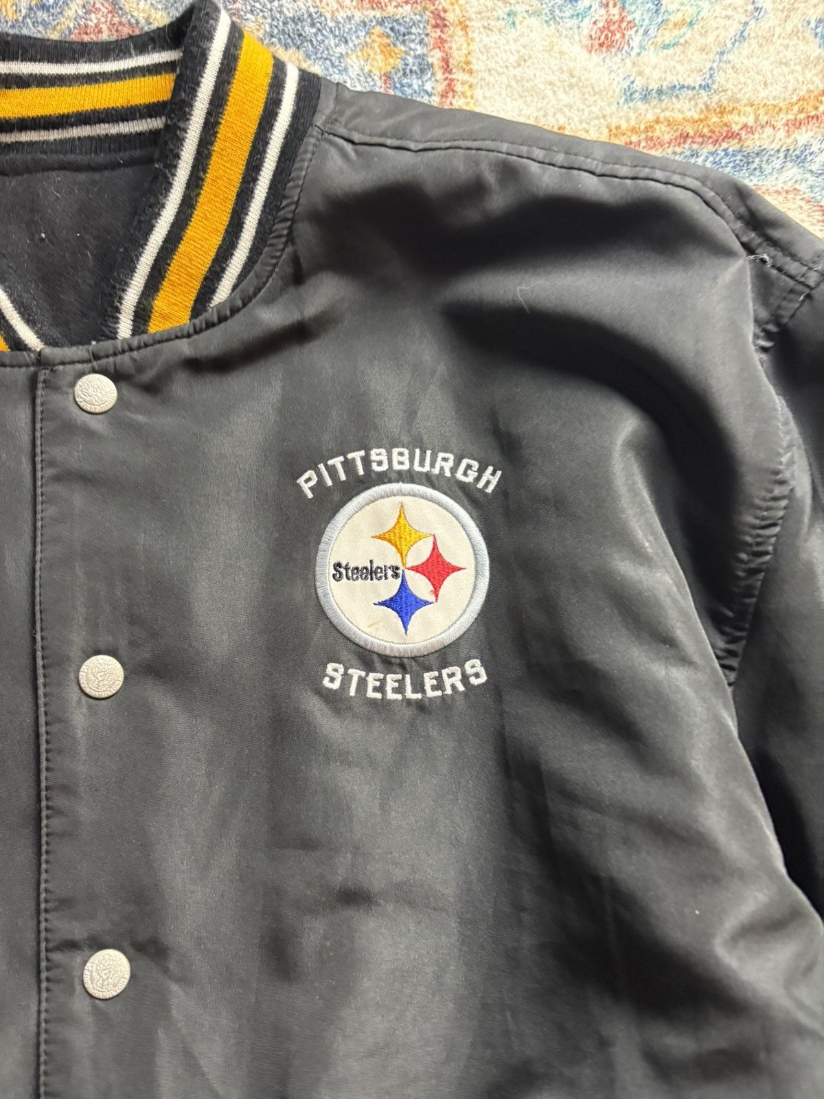 Reebok Vintage Reebok Jeff Hamilton Steelers Reversible Jacket Size US M / EU 48-50 / 2 - 5 Thumbnail