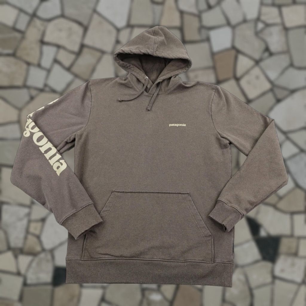 Patagonia Patagonia Hoodie Mens Medium Brown Text Logo Uprisal Hoody Pullover Sweatshirt Size US M / EU 48-50 / 2 - 1 Thumbnail