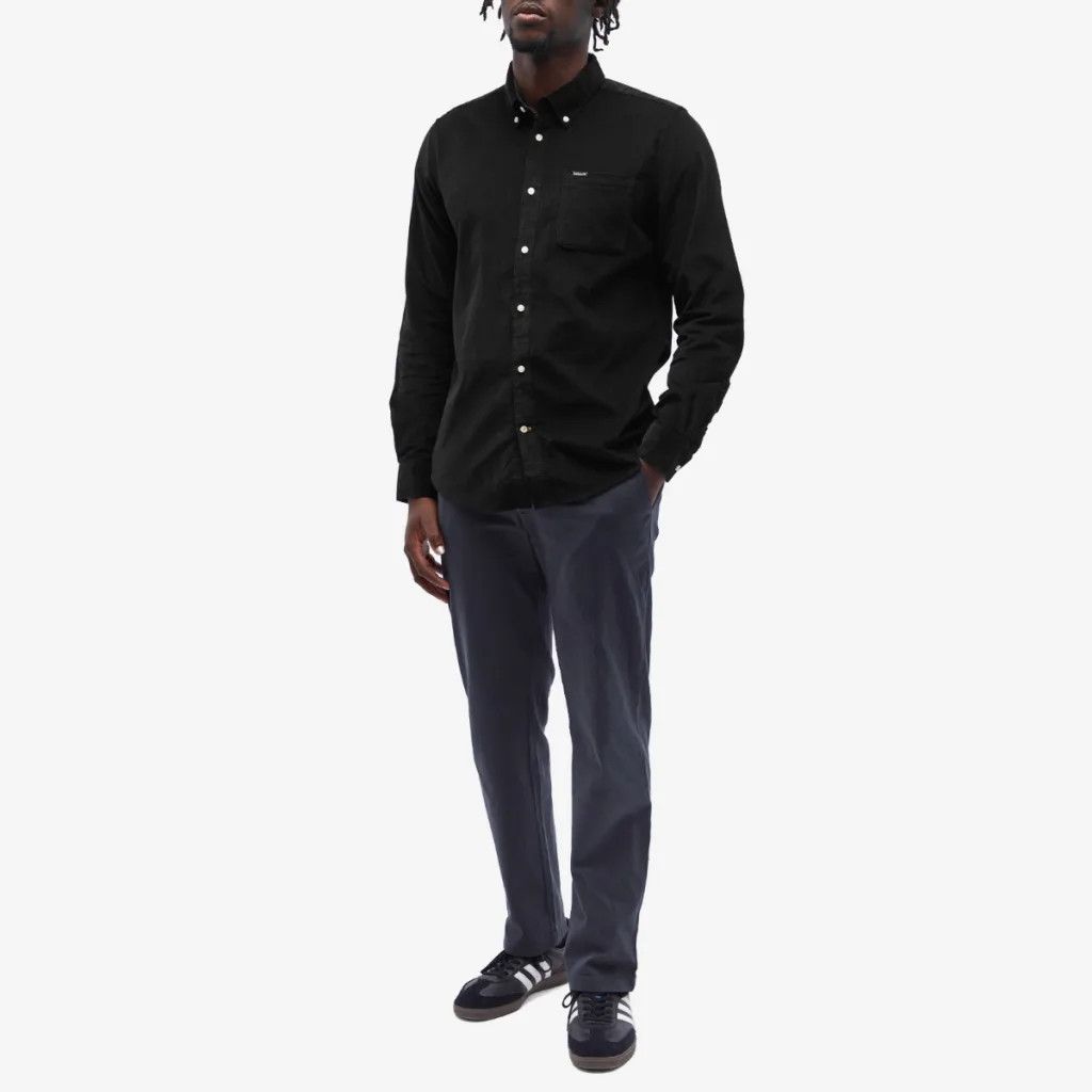 Barbour 💚 Barbour Ramsey Tailored Cord Shirt Black Medium NEW Size US M / EU 48-50 / 2 - 5 Thumbnail