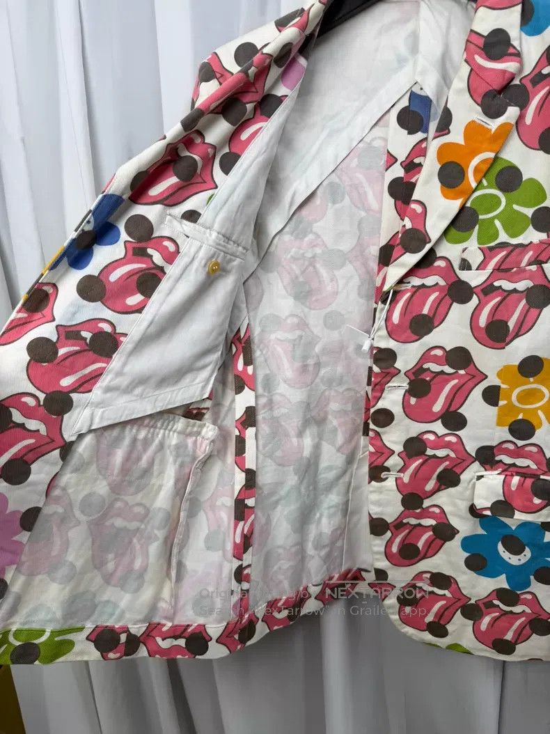 Comme des Garcons Comme des Garçons Size M Pop art cotton blazer with Rolling Size 38R - 8 Thumbnail