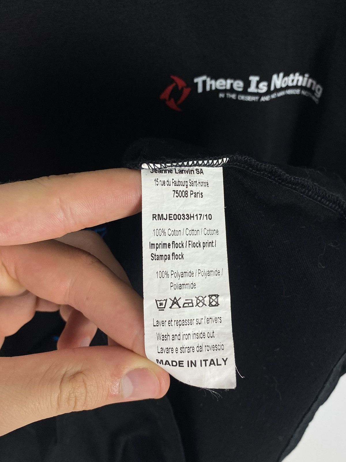 Lanvin Lanvin There is Nothing T-Shirt Made in Italy Size US S / EU 44-46 / 1 - 7 Thumbnail