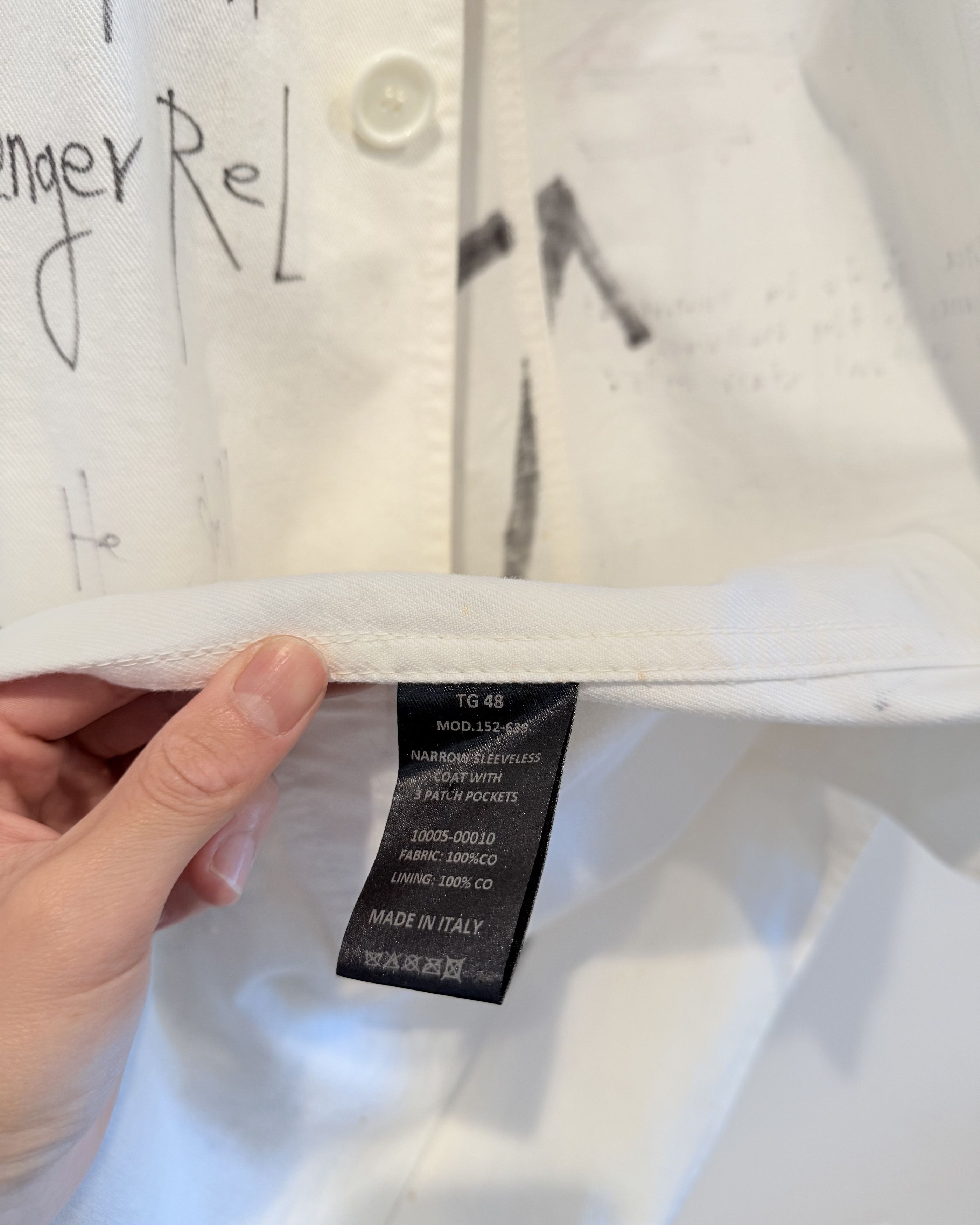 Raf Simons Raf simons Aw2015 piant sleeveless Lab coat Tank Top Size US M / EU 48-50 / 2 - 5 Thumbnail