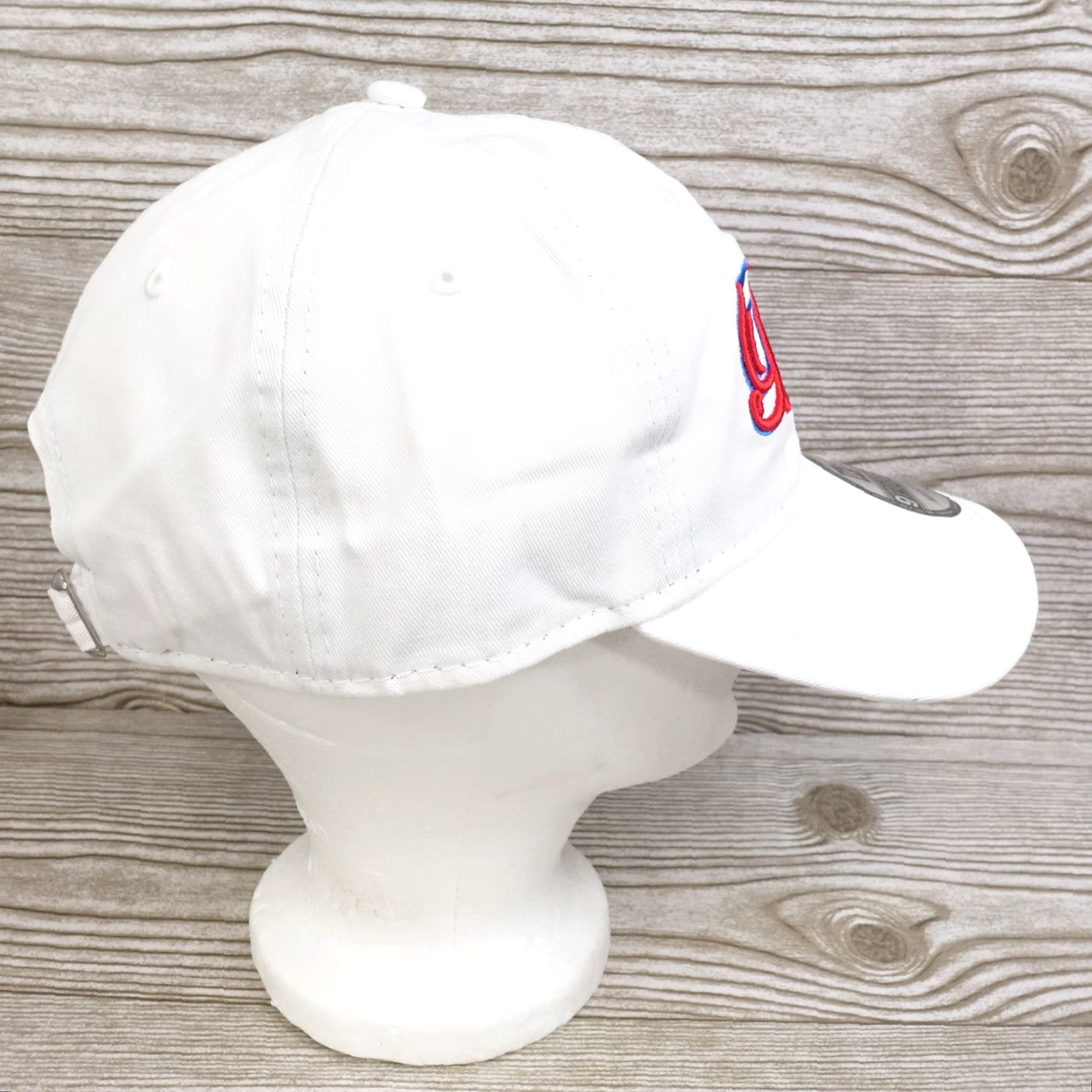 New Era VINTAGE New Era Baseball Cap - Unisex Adjustable White Strapback Cap 90s Style Size ONE SIZE - 7 Thumbnail