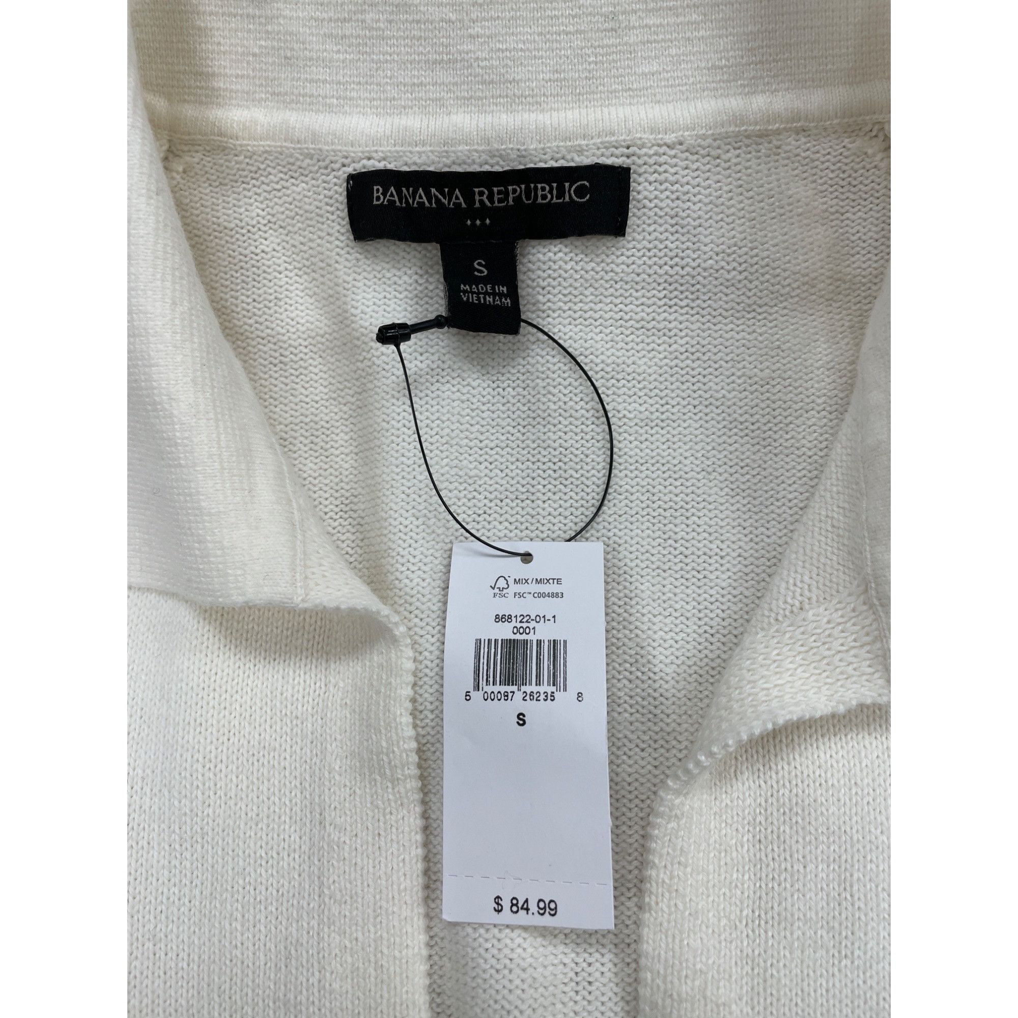 Banana Republic Banana Republic Women Off White Navy Blue Striped Sweater Si Size S / US 4 / IT 40 - 3 Thumbnail
