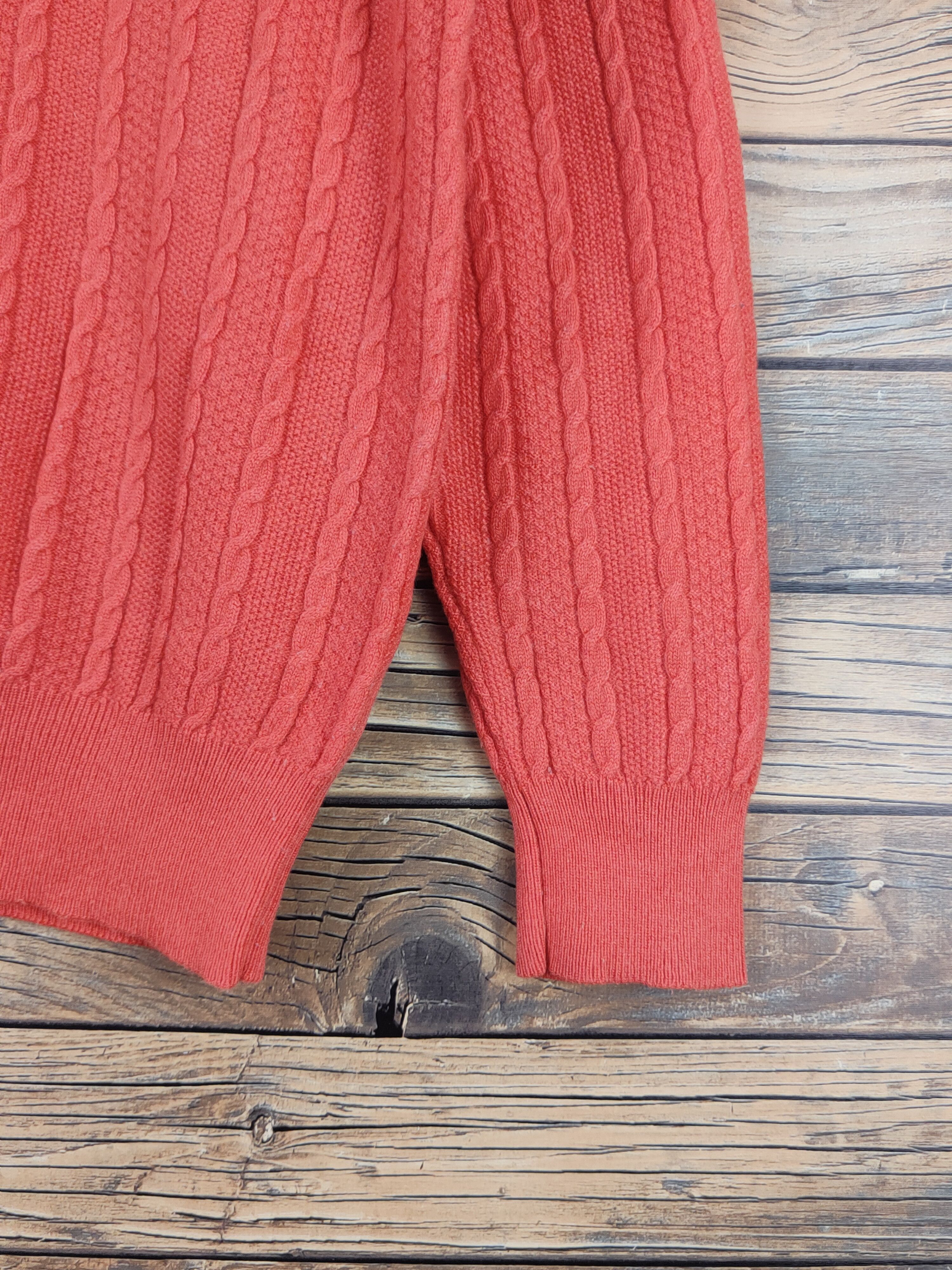 Homespun Knitwear × Japanese Brand × Vintage Japanese Brand Orange Knitwear Sweatshirts #W1109 Size US L / EU 52-54 / 3 - 6 Thumbnail