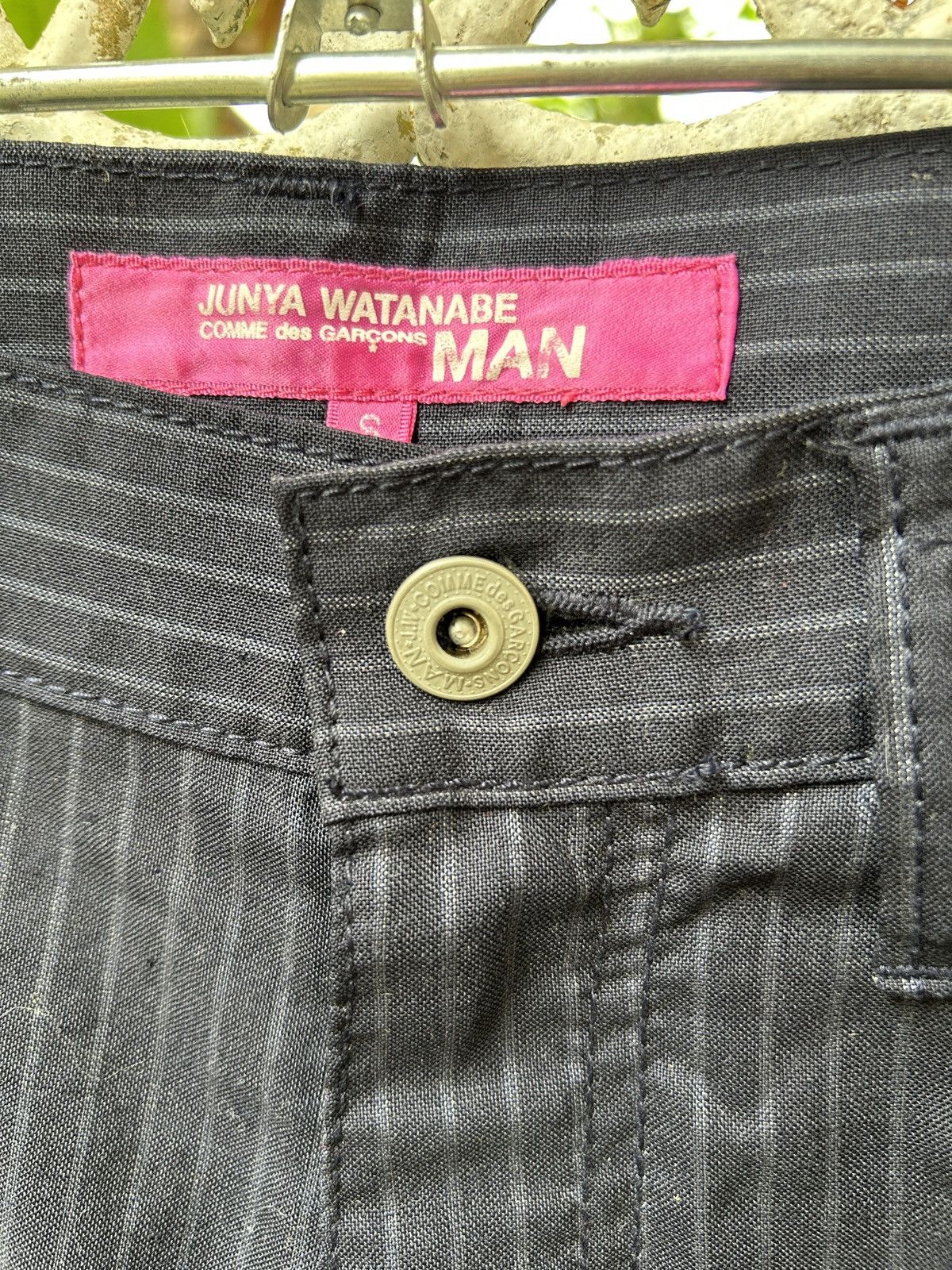 Junya Watanabe Junya Watanabe Man COMME des GARCONS MAN Pink Striped Pants Size US 30 / EU 46 - 8 Thumbnail