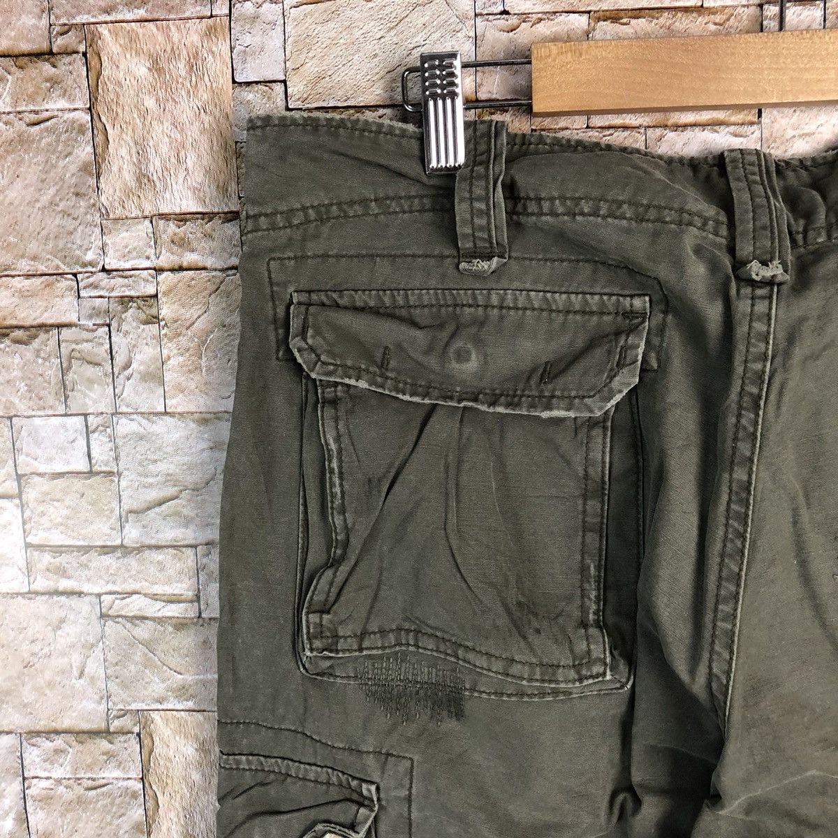 Alpha Industries Alpha Industrie Grey Cargo Multipocket Pants #A152 Size US 31 - 20 Thumbnail