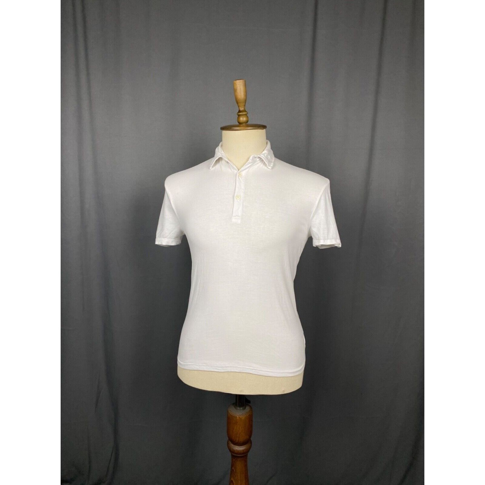 Versace Gianni Versace Big Back Medusa Logo Men's White Polo T-Shirt Size US M / EU 48-50 / 2 - 3 Thumbnail