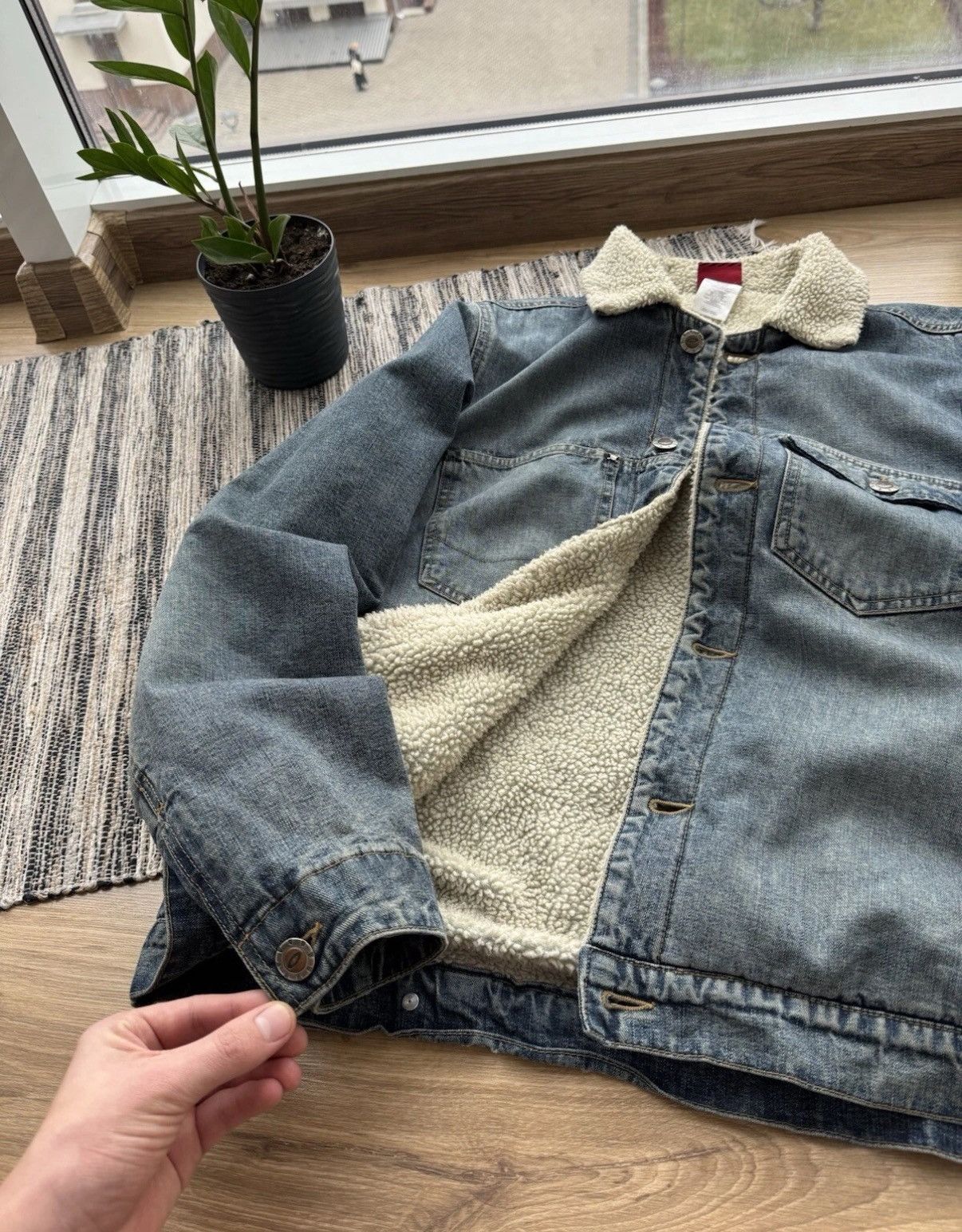 Oakley Oakley Software Vintage 90s Sherpa Y2K Denim ButtonUp Jacket Size US M / EU 48-50 / 2 - 3 Thumbnail