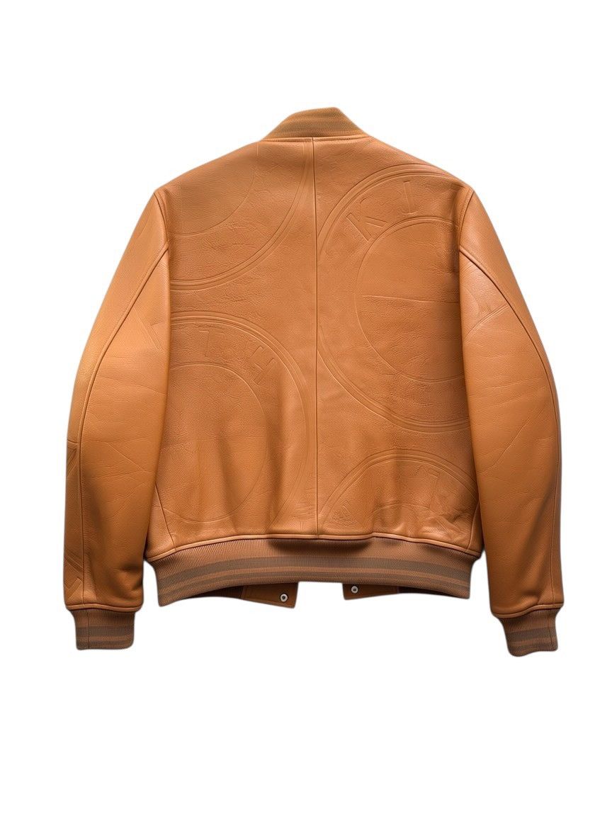 Kith Kith X BMW Leather Varsity Jacket Size medium Beige Size US M / EU 48-50 / 2 - 2 Thumbnail