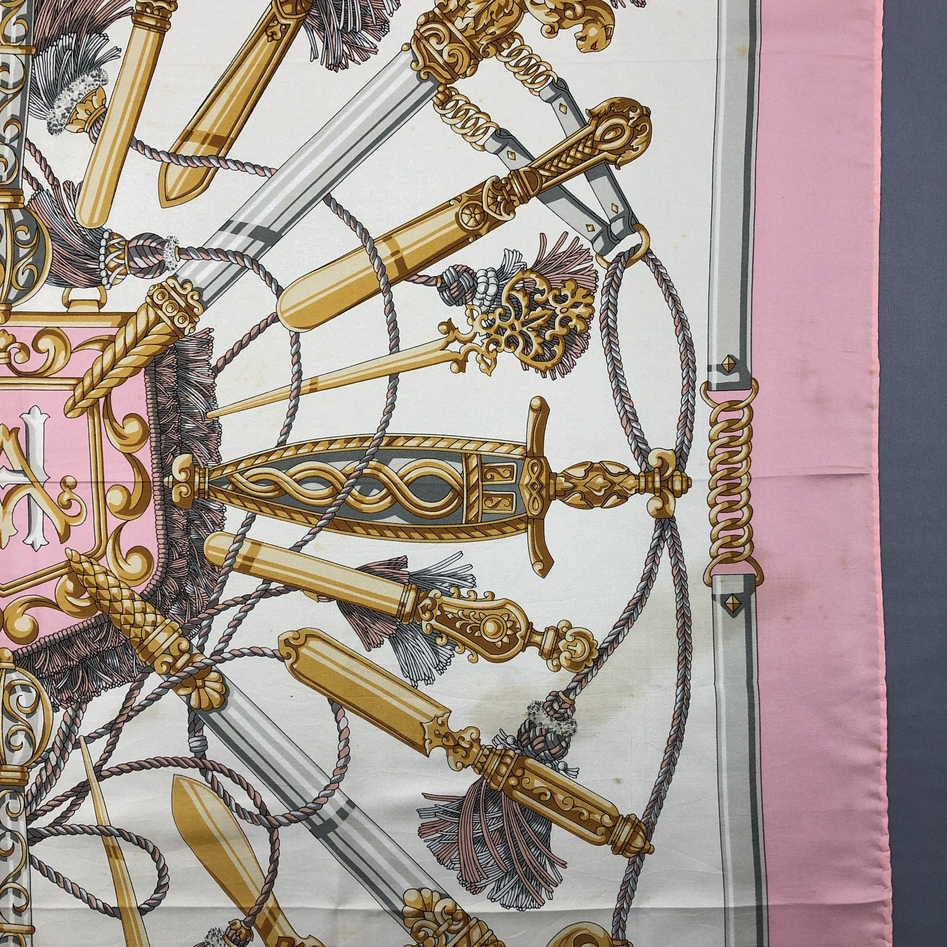 Japanese Brand Vintage SILK Scarf Twill Stole Wraps Scarves - GF60033 Size ONE SIZE - 7 Thumbnail
