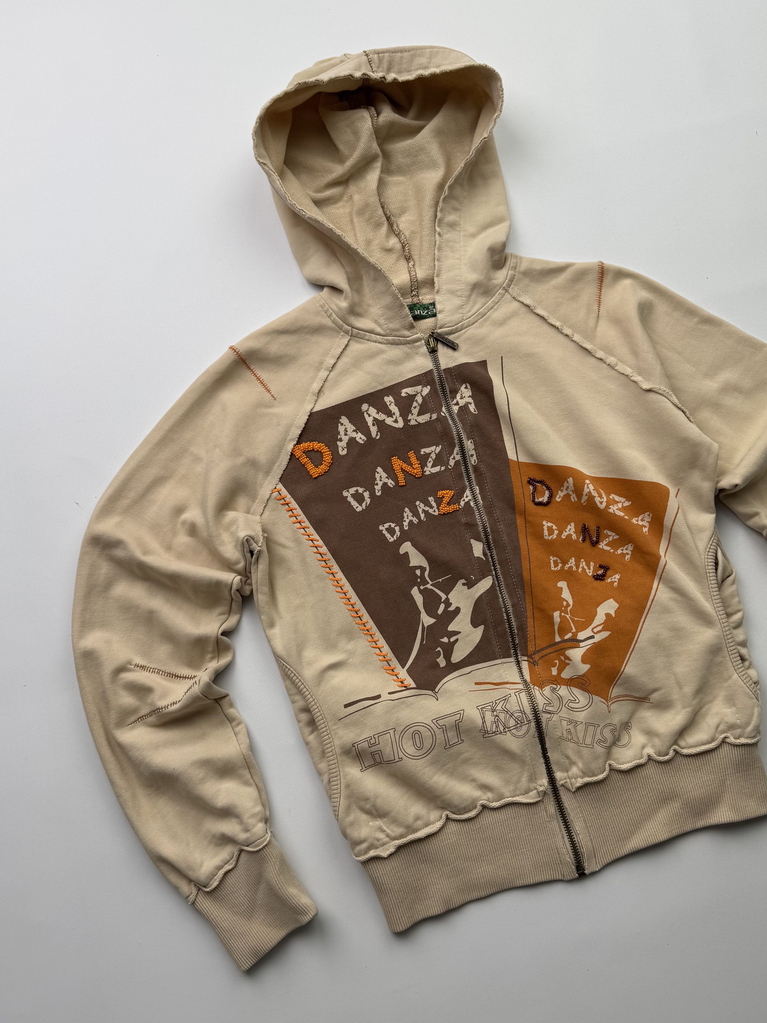 Hysteric Glamour Vintage Distressed Cropped Hoodie B670(V283)E2 Size M / US 6-8 / IT 42-44 - 2 Thumbnail