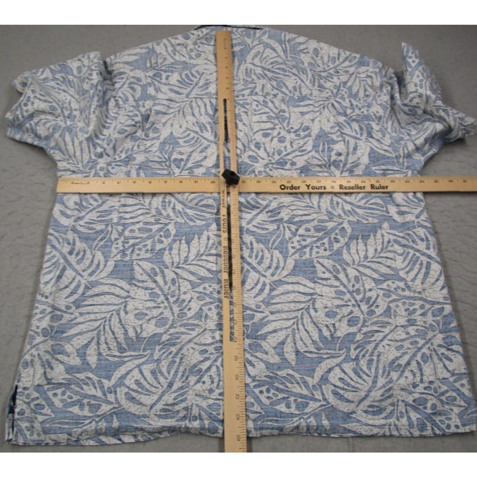 Vintage VINTAGE Maui and Sons Men's Hawaiian Shirt Short Sleeve Blue Floral 80s 90s Retro Camp Classic Size US L / EU 52-54 / 3 - 6 Thumbnail