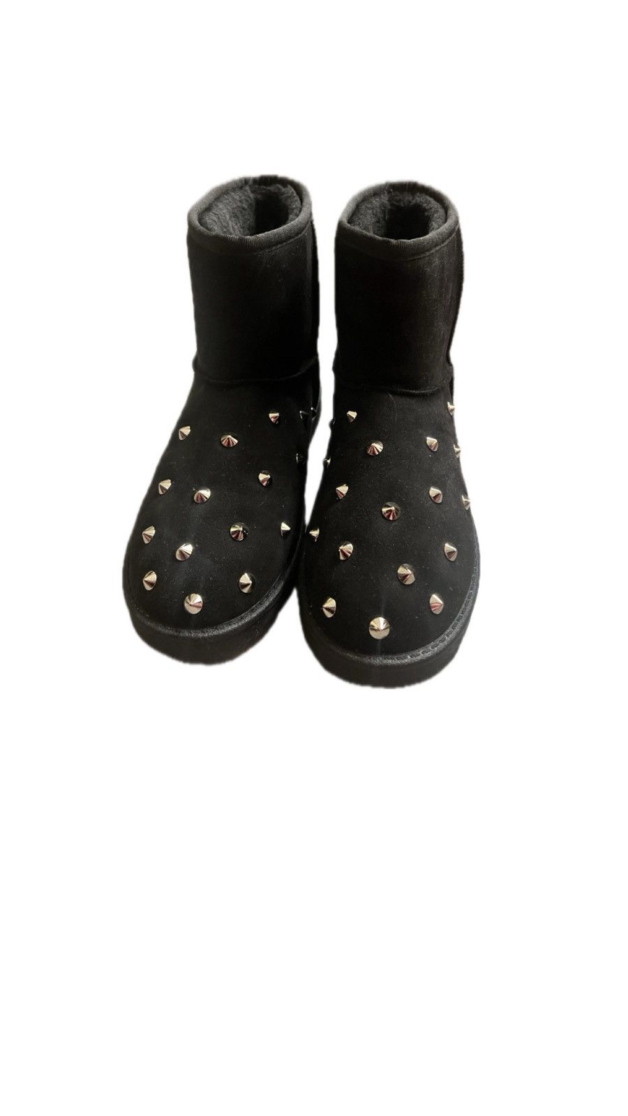 Vintage Black Winter Boots Spikes Studs Silver Vintage Opium Size US 10.5 / IT 40.5 - 1 Thumbnail