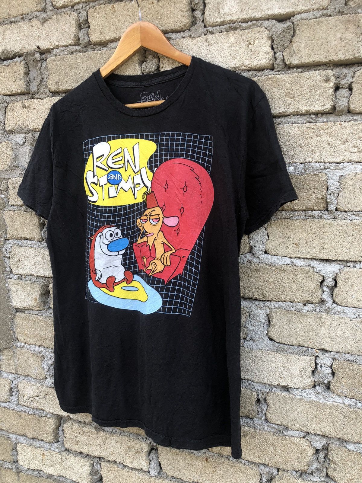 Cartoon Network Vintage Y2K Ren And Stimpy Cartoon Tshirt Size US L / EU 52-54 / 3 - 4 Thumbnail