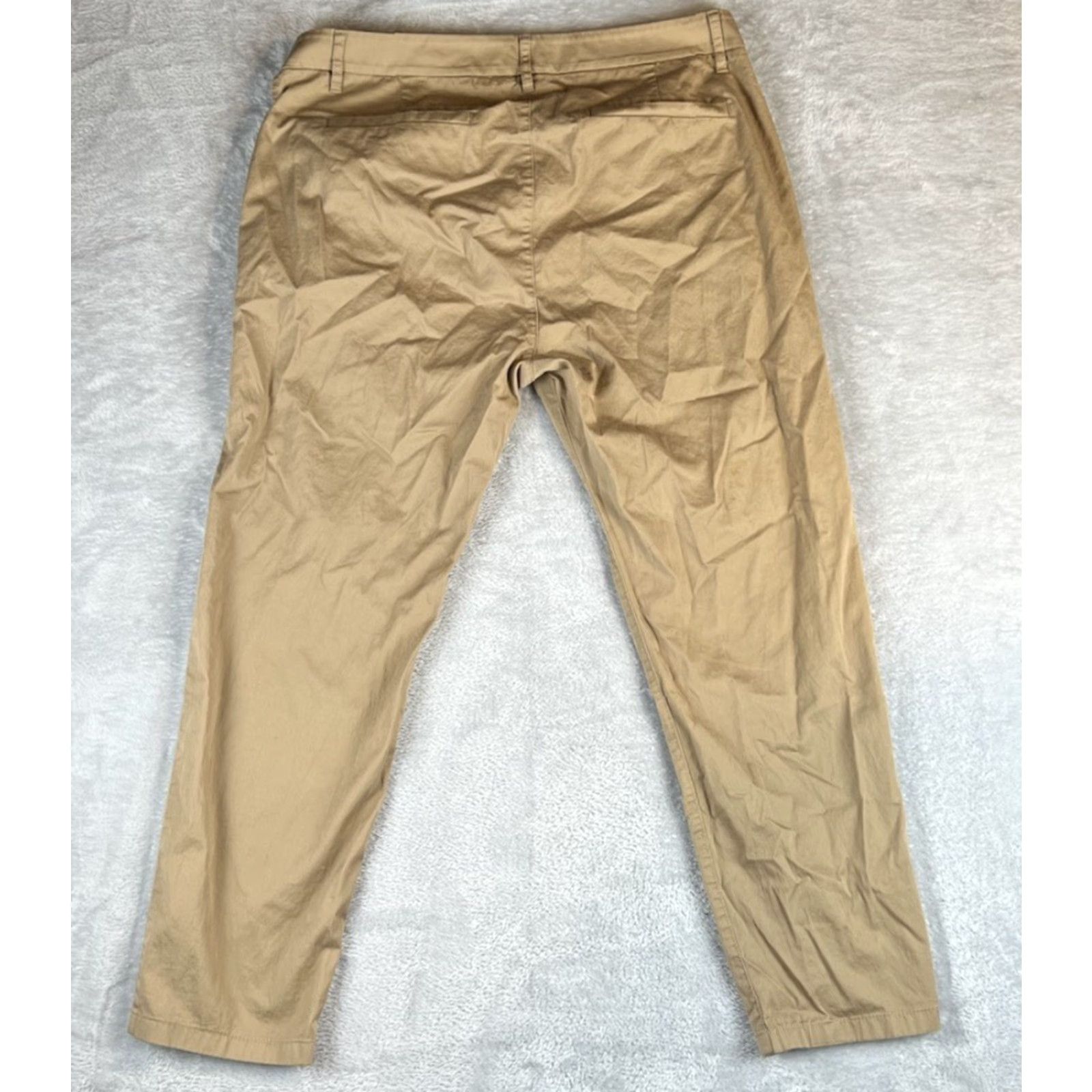 J.Crew J.Crew Slim Boyfriend Chino Pants Women's Size 32 Beige Preppy Casual Boyfriend Slim Chino Pants Womens, 32, Beige, Preppy, Casual, Chino, Pants Size 24" / US 00 / IT 34 - 2 Thumbnail