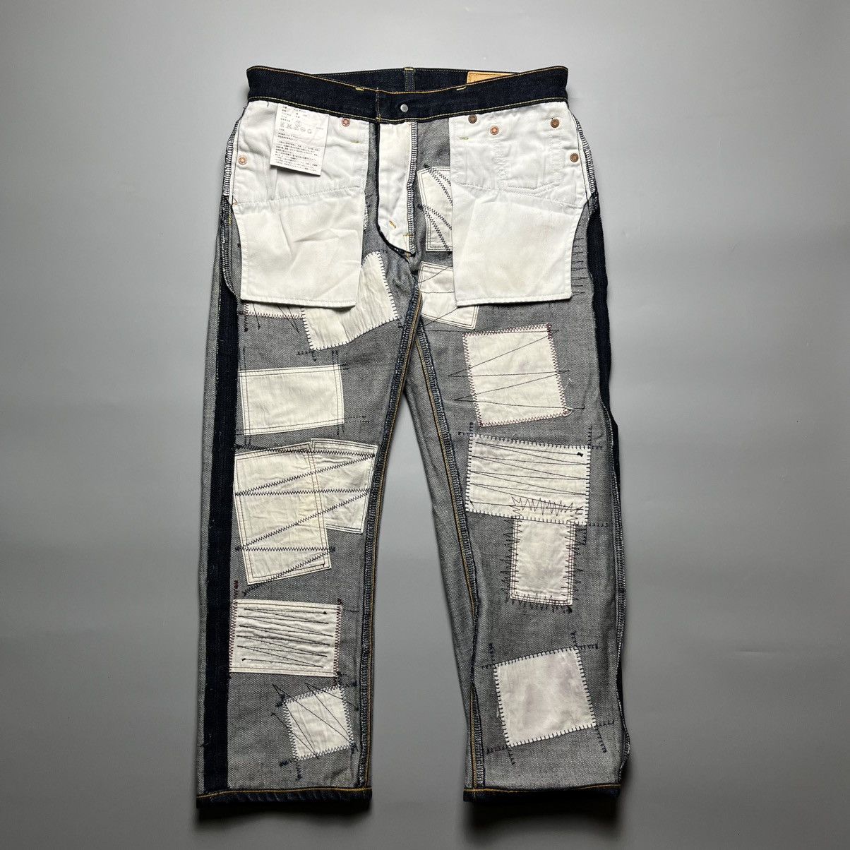 Junya Watanabe × Levi's Levis x Junya Watanabe - 513 Patch Work - Crop Jeans Size US 30 / EU 46 - 11 Thumbnail