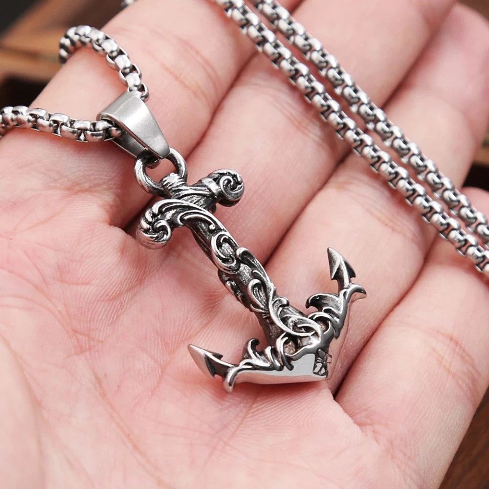 Vintage Nordic Anchor Necklace Size ONE SIZE - 1 Thumbnail
