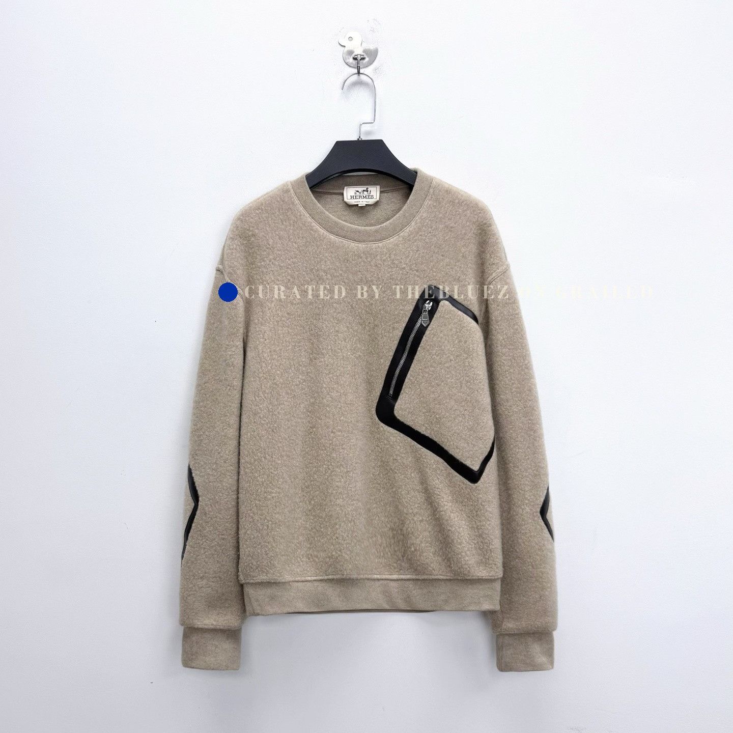 Hermes Hermes FW22 Beige Diamond Patchwork Wool Knit Size US S / EU 44-46 / 1 - 1 Thumbnail