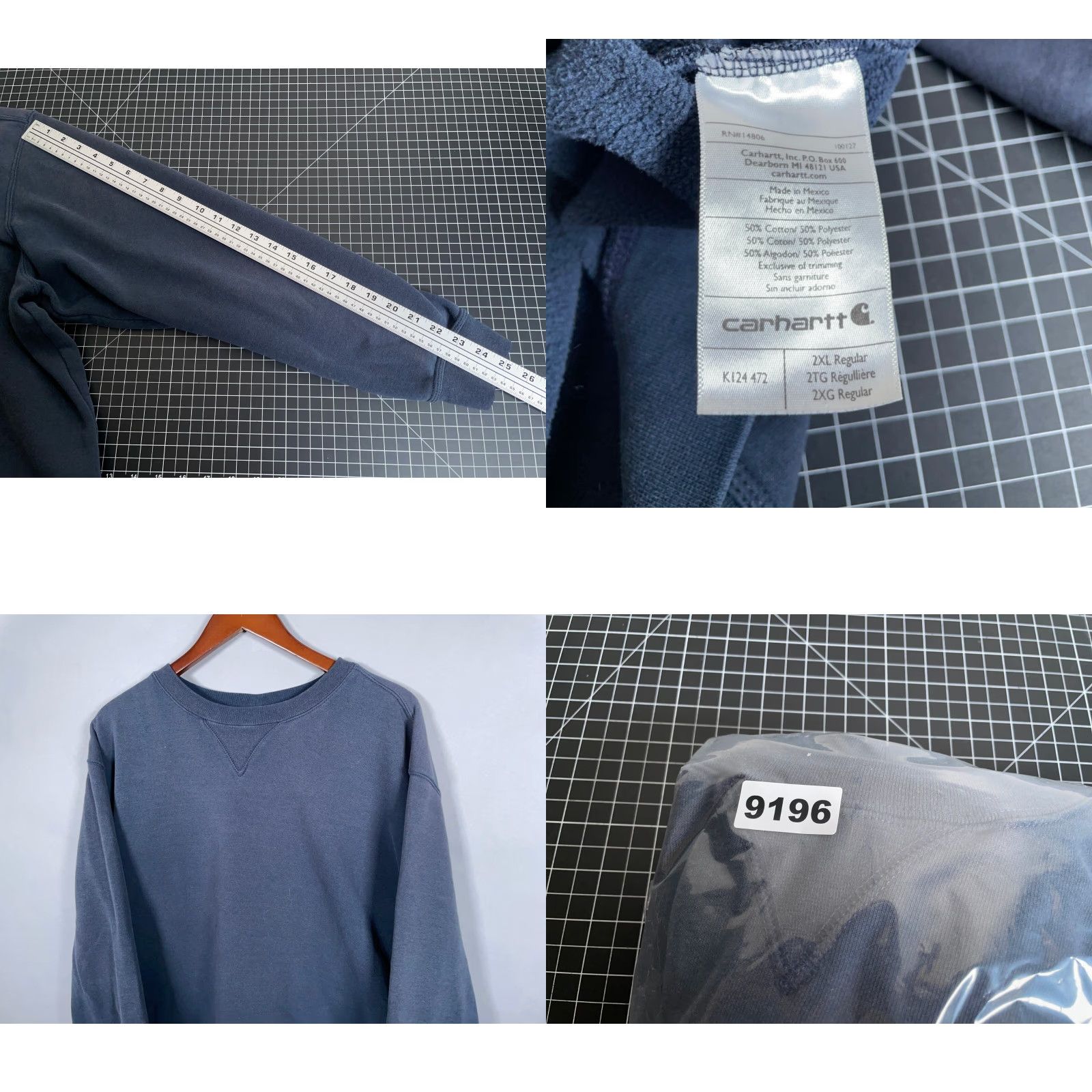 Carhartt Carhartt OriginalFit Sweatshirt Adult 2XL Dark Blue Crewneck Heavyweight K124 OriginalFit Carhartt Sweatshirt 2XL Dark Blue Crewneck Heavyweight Size US XXL / EU 58 / 5 - 8 Thumbnail