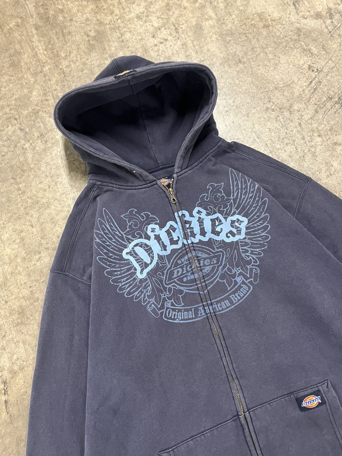 Dickies Y2k zip up dickies hoodie streetwear hype rare grunge skater Size US XXL / EU 58 / 5 - 4 Thumbnail