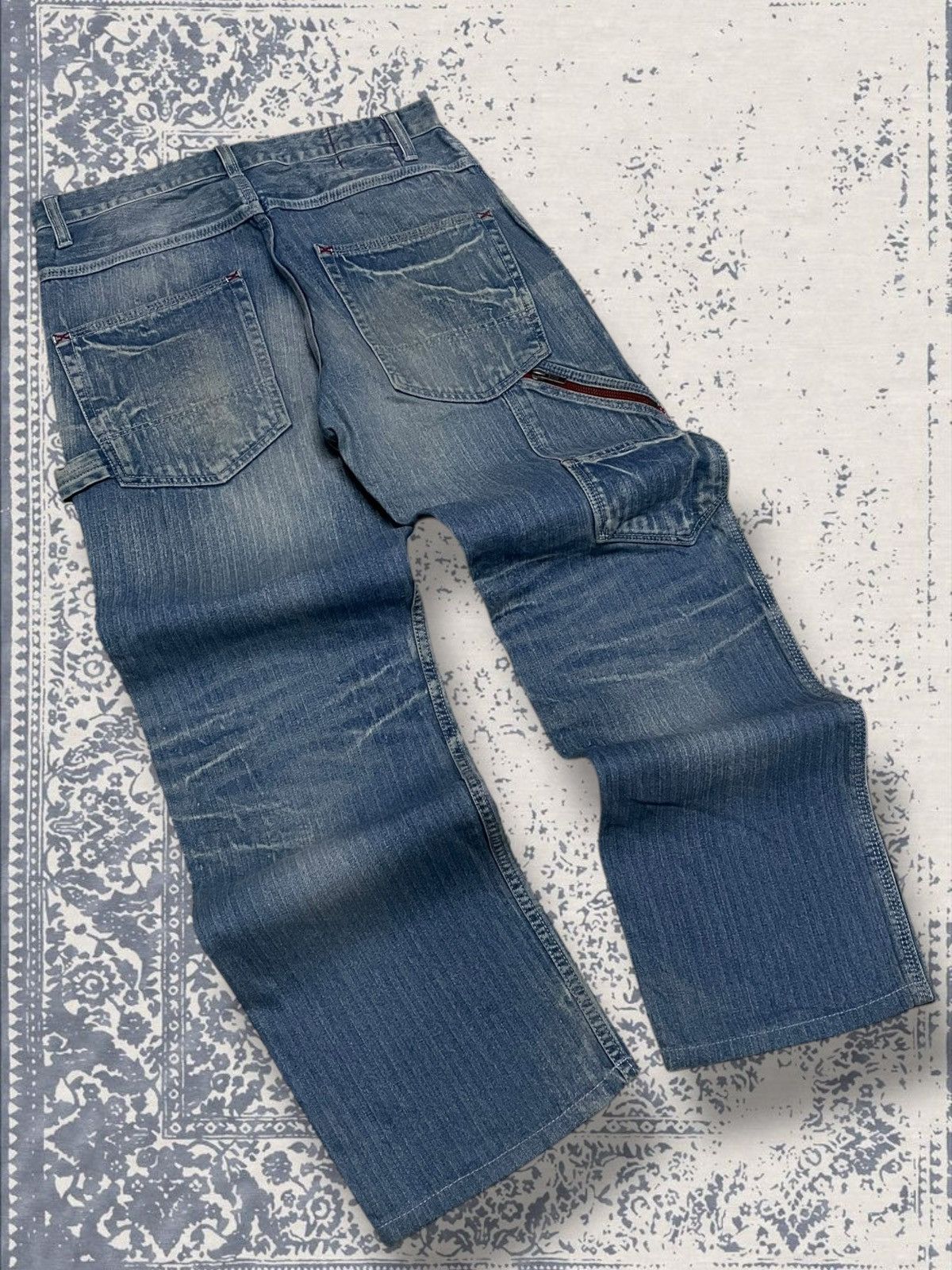Designer × Japanese Brand × Vintage Vintage Japan Designer Rattle Trap Carpenter Mudwash Denim Size US 30 / EU 46 - 9 Thumbnail